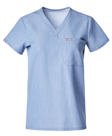 women's Heather Indigo Catarina - One-Pocket Scrub Top™ - Image 10
