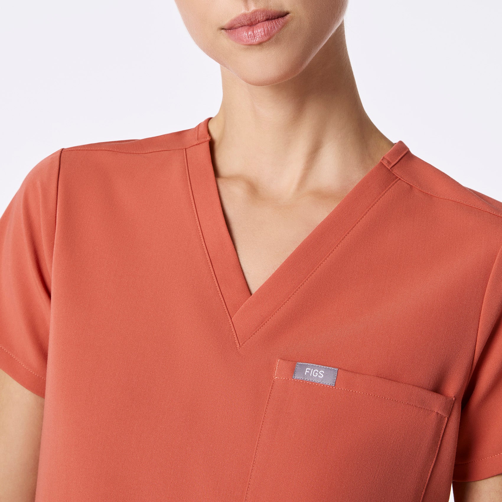 women's Spiced Cider Catarina Petite - One-Pocket Scrub Top™ - Image 5
