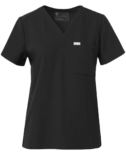 women's Black Catarina™- One-Pocket Scrub Top (3XL - 6XL) - Image 9