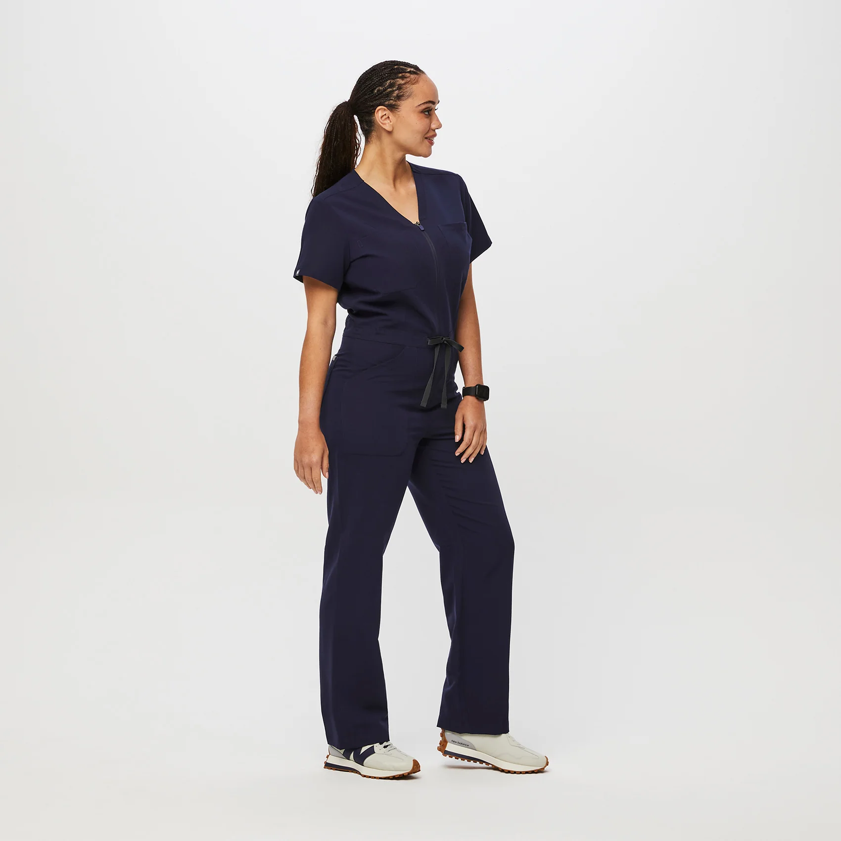 women's Navy Catarina Straight Leg - ScrubJumpsuit™ - Image 3