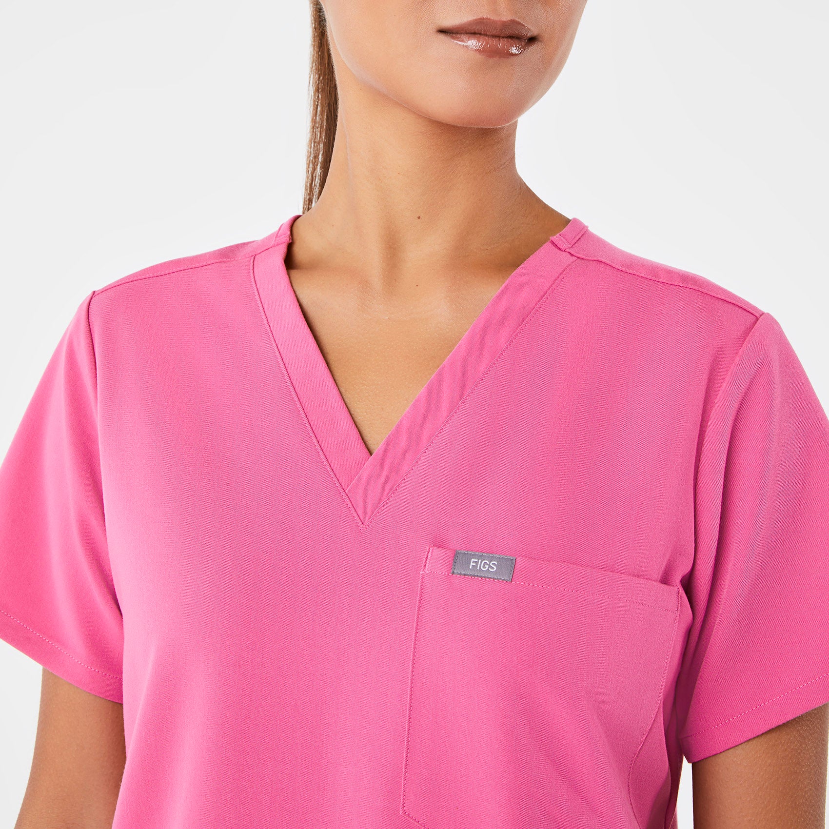 women's F'ing Pink Catarina - One-Pocket Scrub Top™ - Image 5