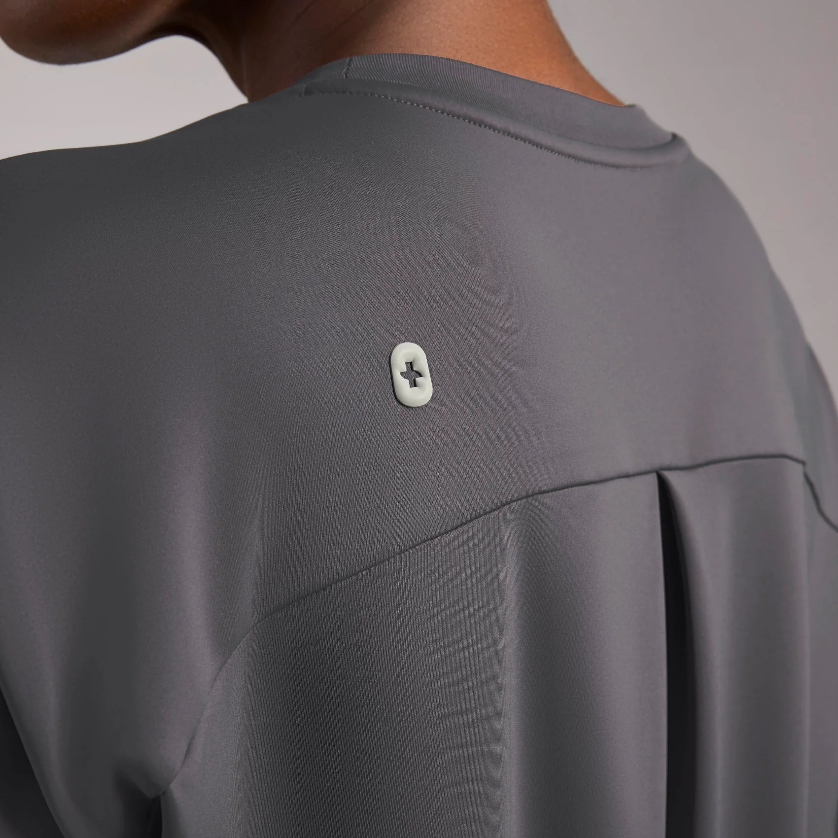women's Charcoal Cornelia FORMx Crewneck - Scrub Top™ - Image 5