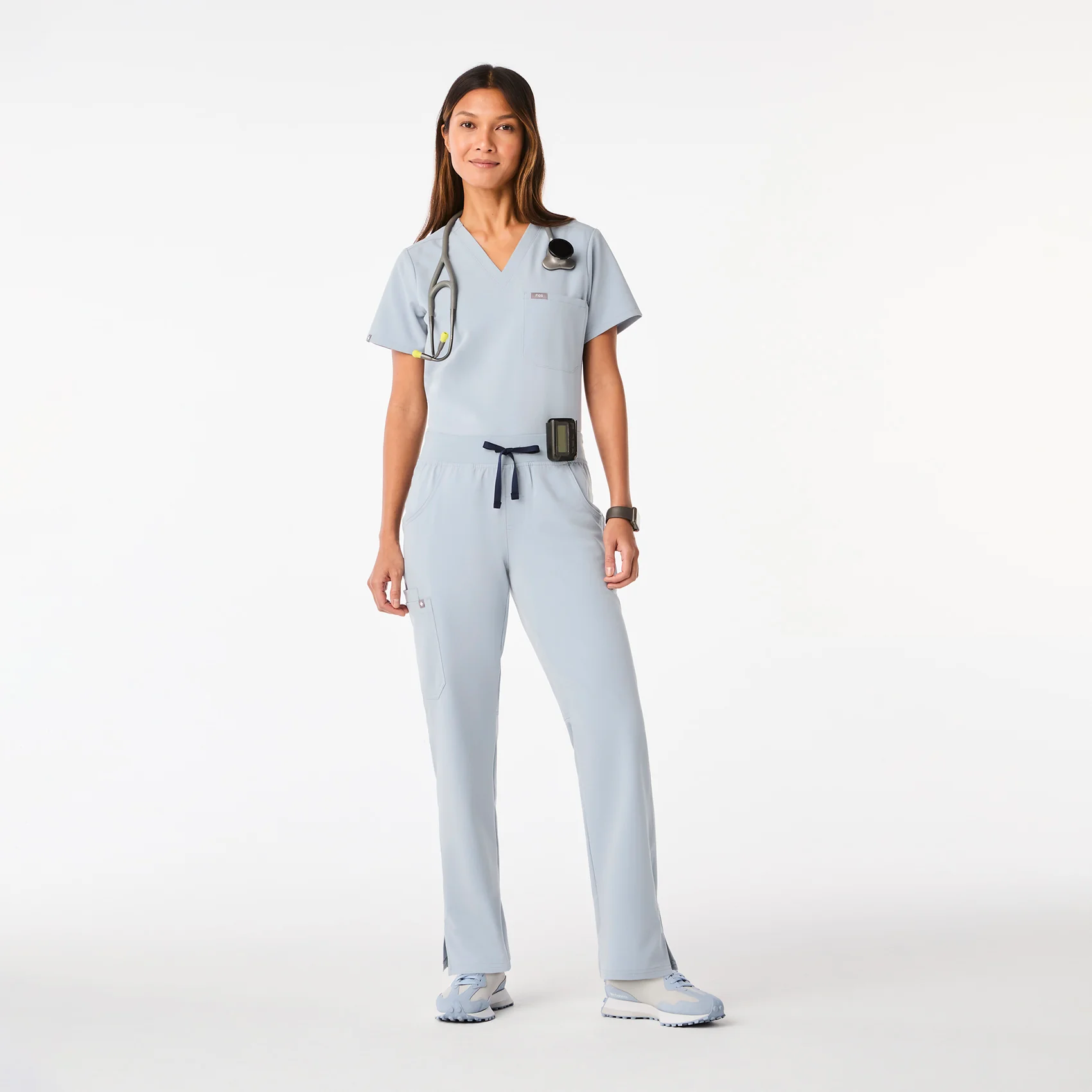 women's Dusty Blue Kade - Tall Cargo Scrub Pant™ - Image 2