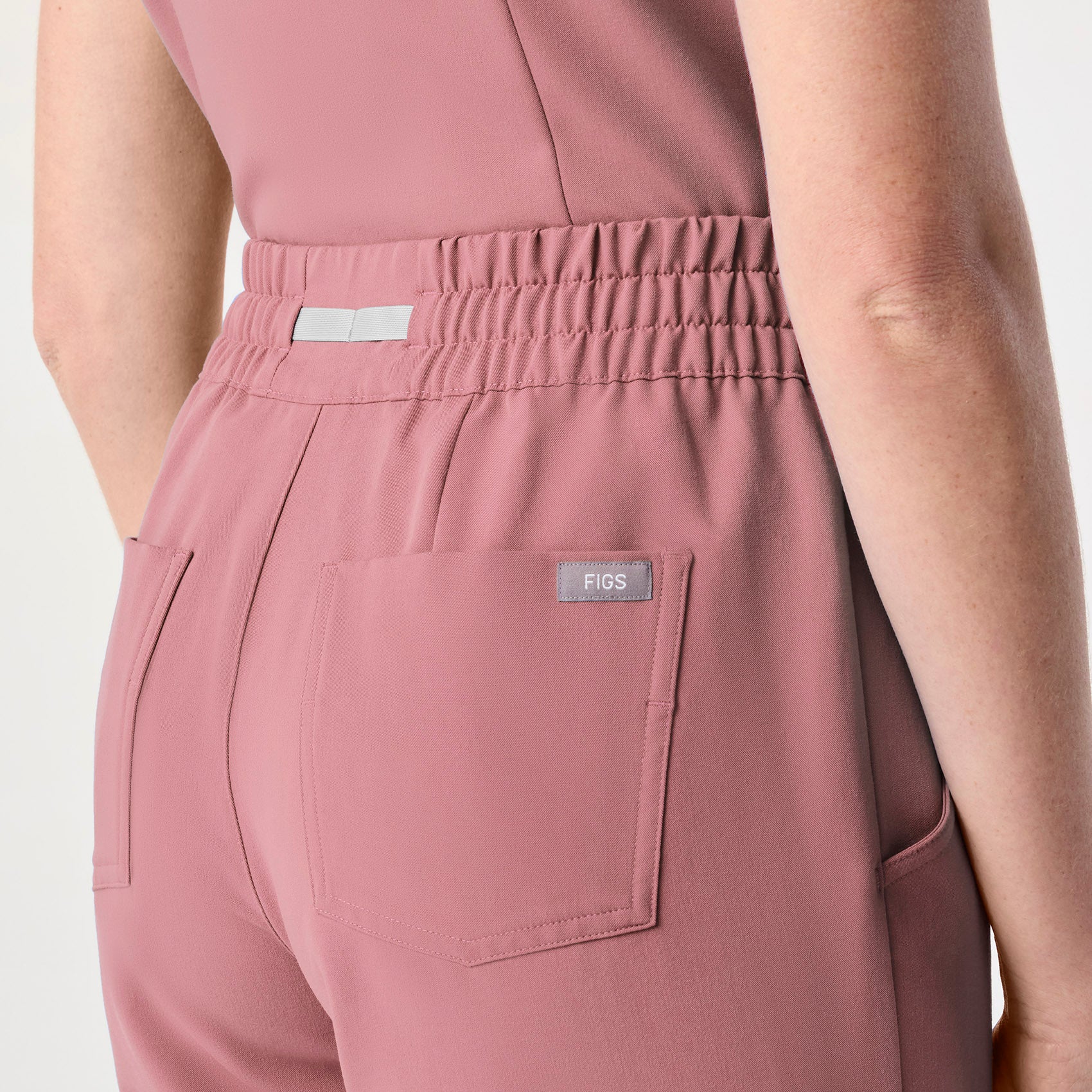 women's Mauve High Waisted Dowa - Petite Scrub Pant (3XL-6XL) - Image 5