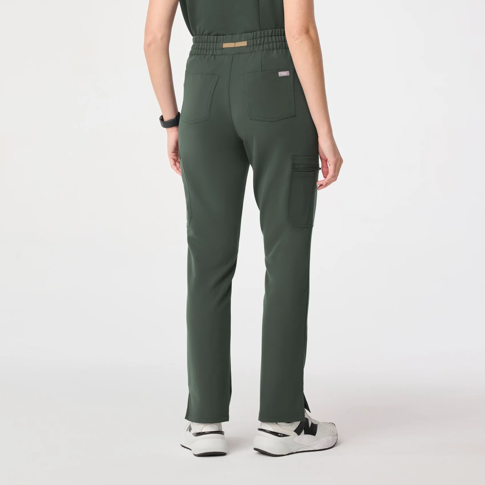 women's Moss High Waisted Dowa - Petite Scrub Pant - Image 4