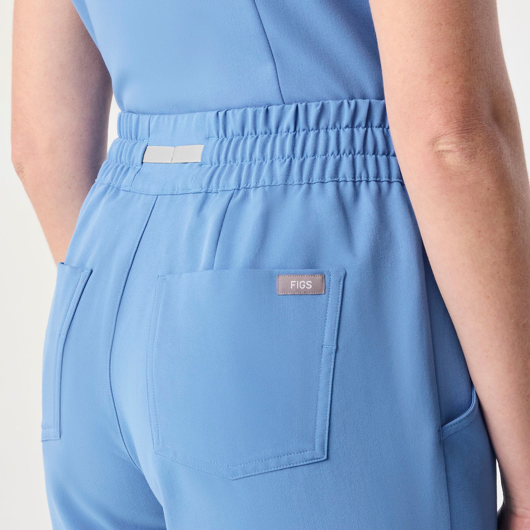 women's Ceil Blue High Waisted Dowa - Tall Scrub Pant - Image 5