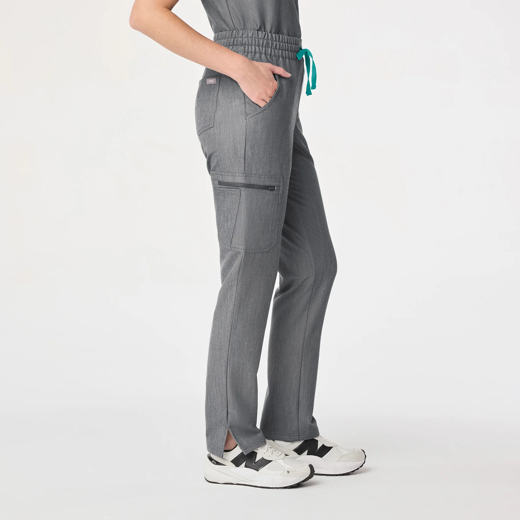 women's Graphite High Waisted Dowa - Tall Scrub Pant - Image 3