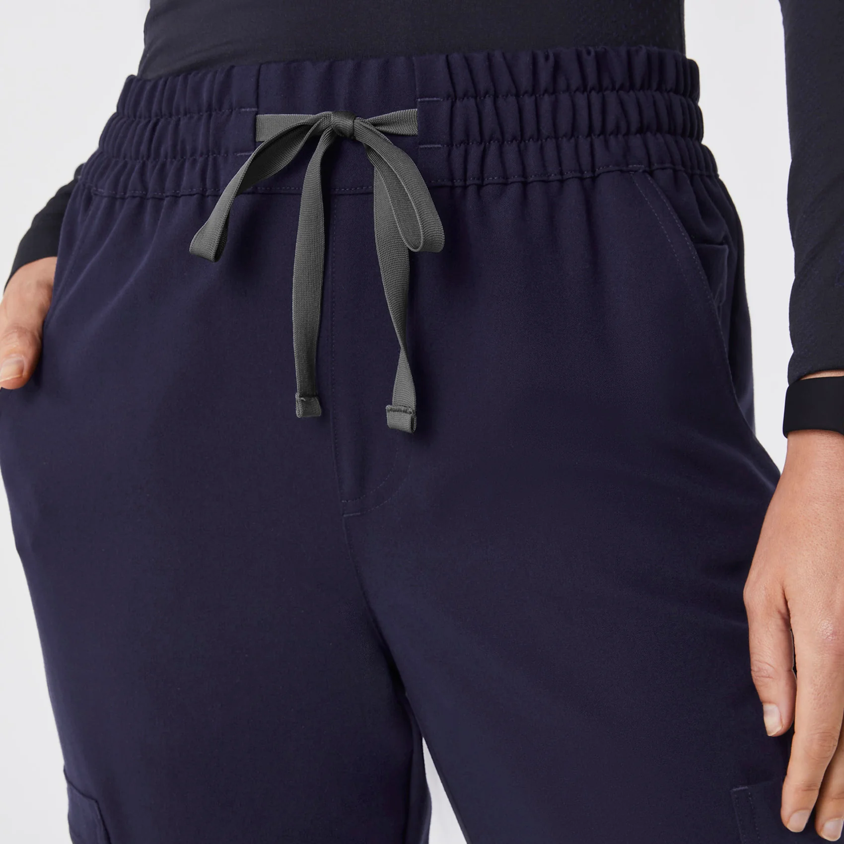 women's Navy High Waisted Dowa - Tall Scrub Pant - Image 5