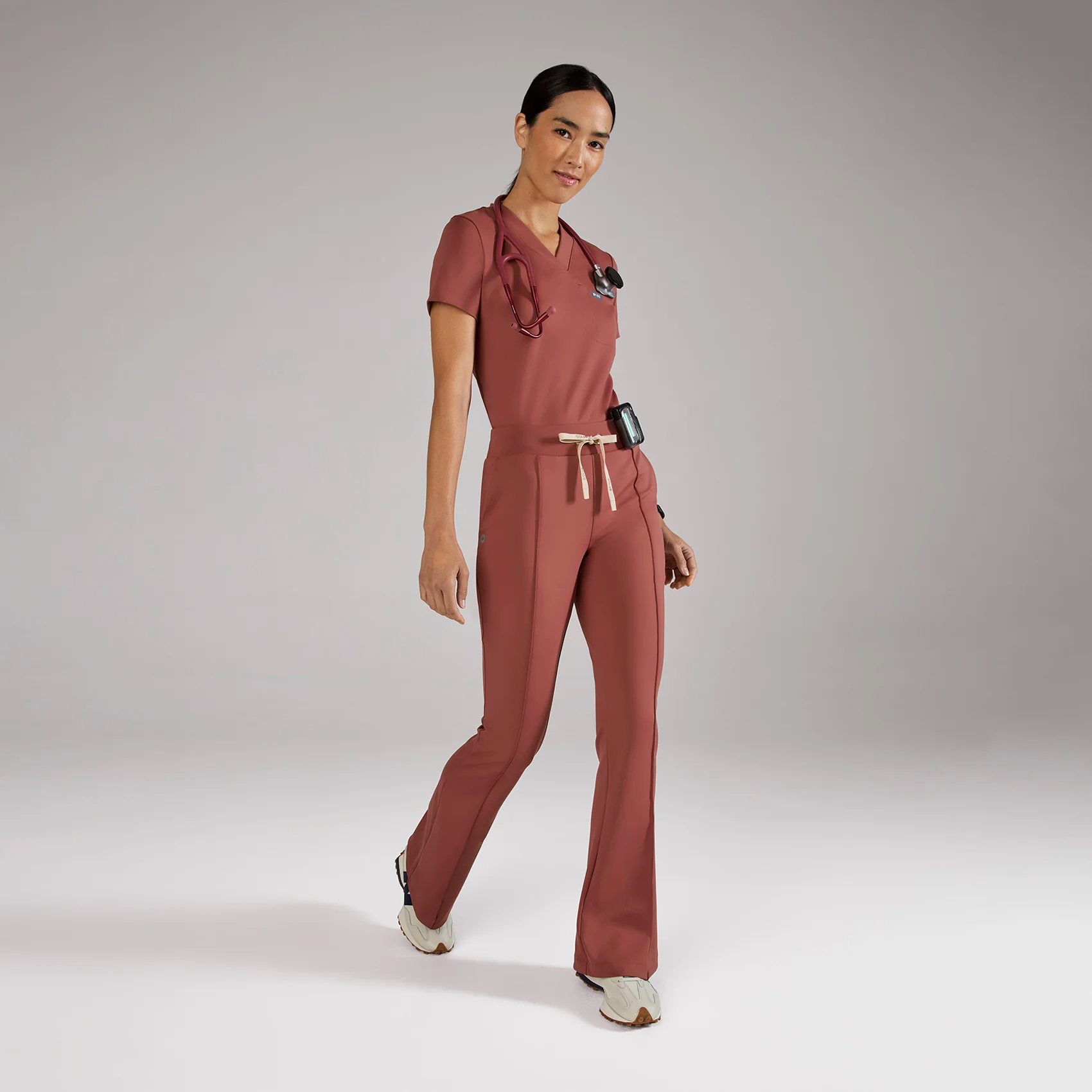 women's Rosewood High Waisted Evanston FORMx Skinny Flare - Petite Scrub Pant™ - Image 2