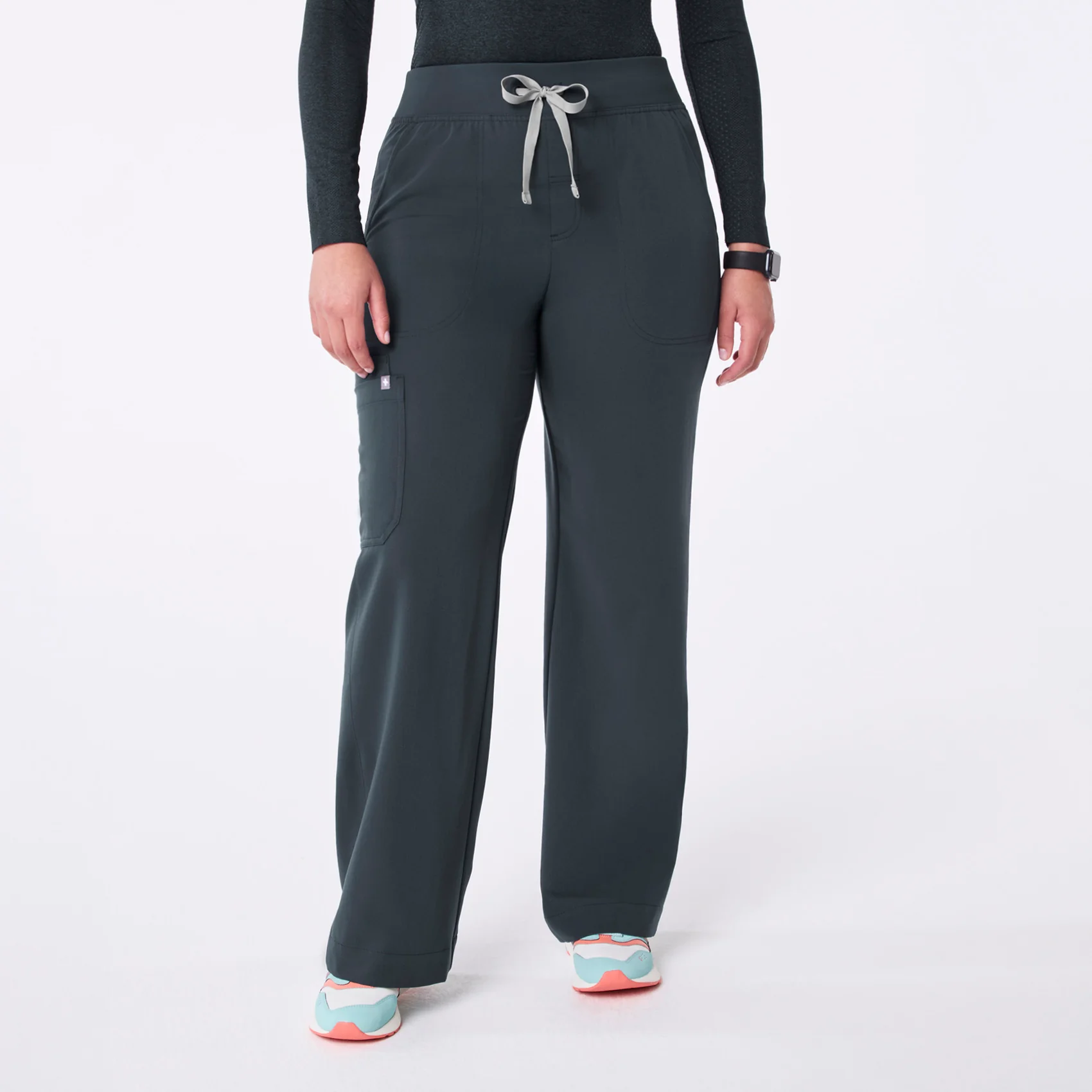 women's Dark Harbor High Waisted Isabel Wide Leg - Scrub Pant
