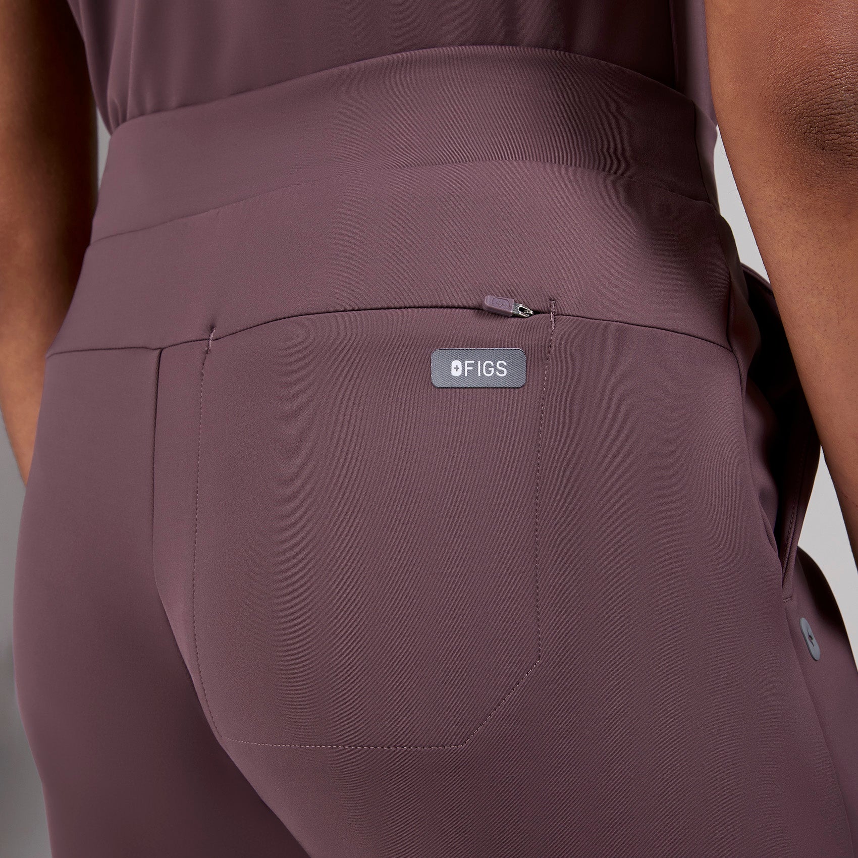 women's Plum High Waisted Piedra FORMx™ Straight Leg - Tall Scrub Pant - Image 6