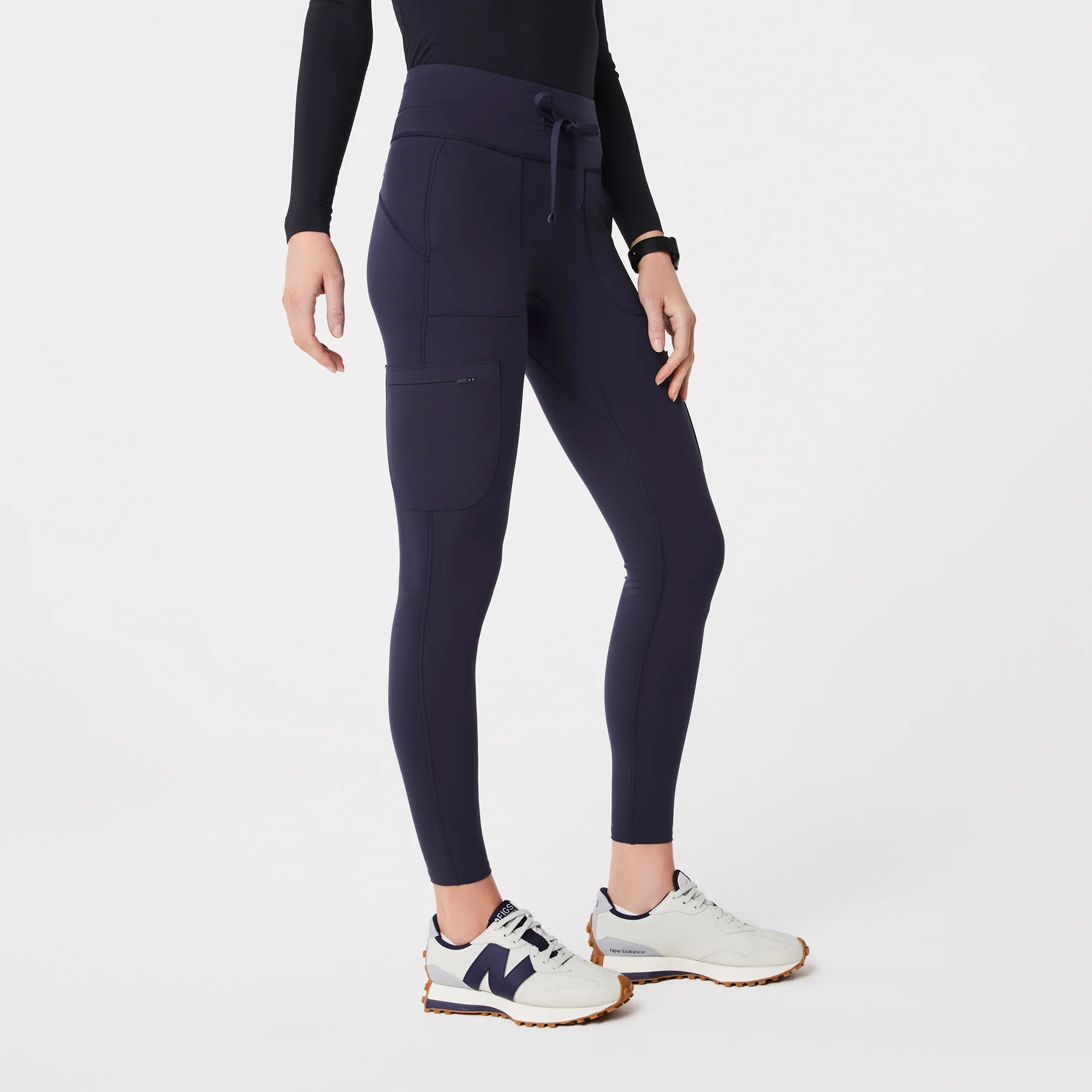 women's Navy High Waisted Seville - ScrubLegging™ - Image 3