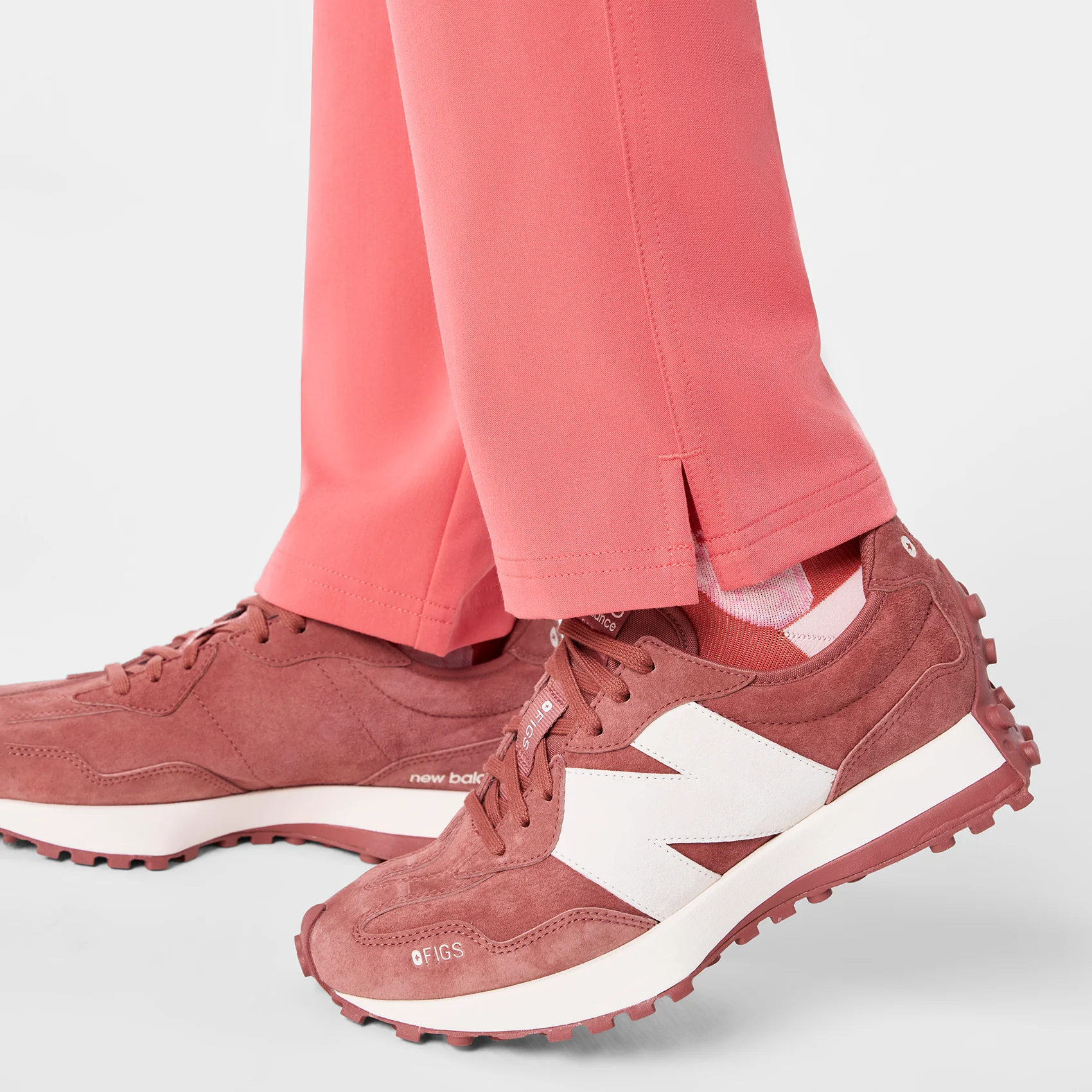 women's Pulmonary Pink High Waisted Yola - Skinny Scrub Pant™ - Image 9