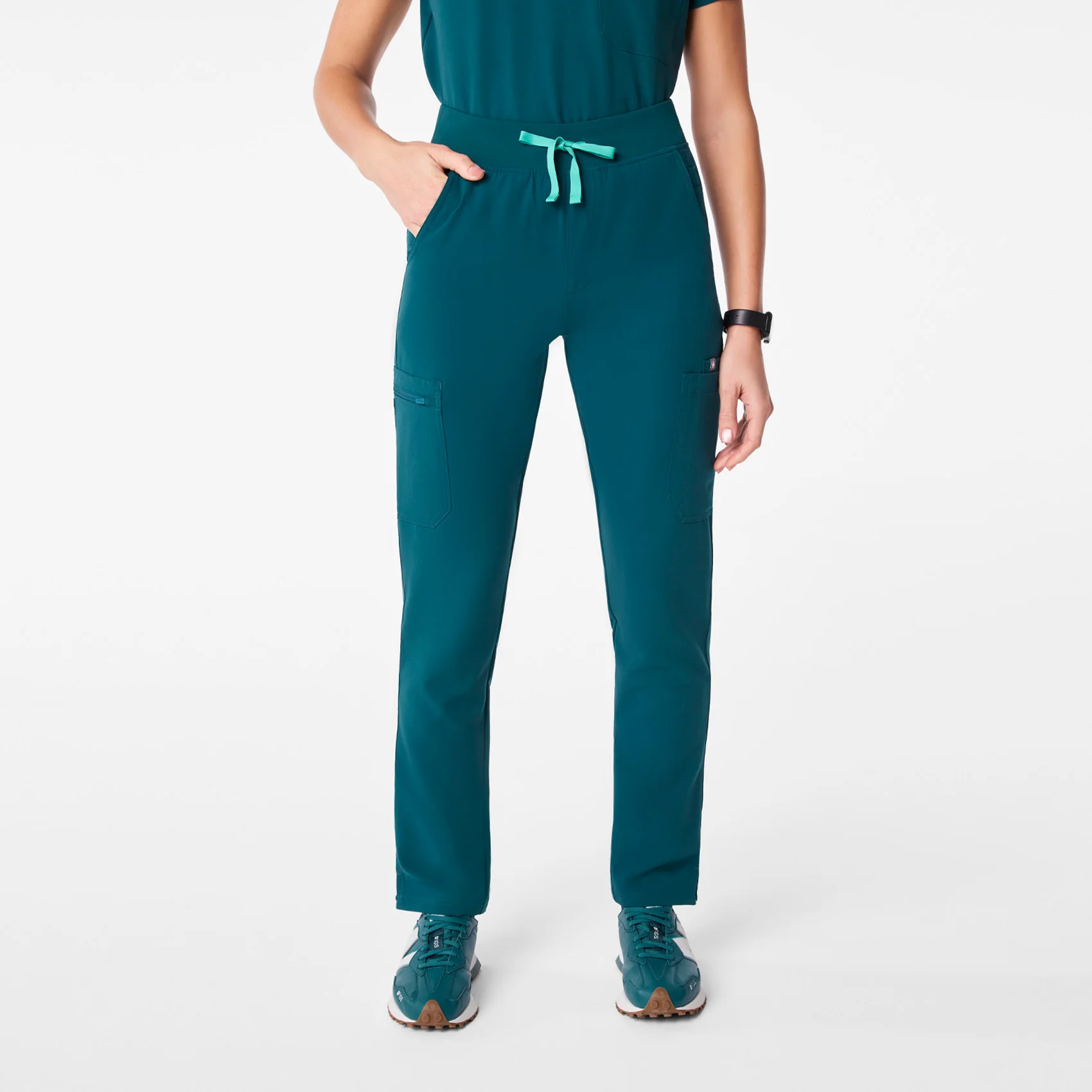 women's Caribbean Blue High Waisted Yola - Tall Skinny Scrub Pant™