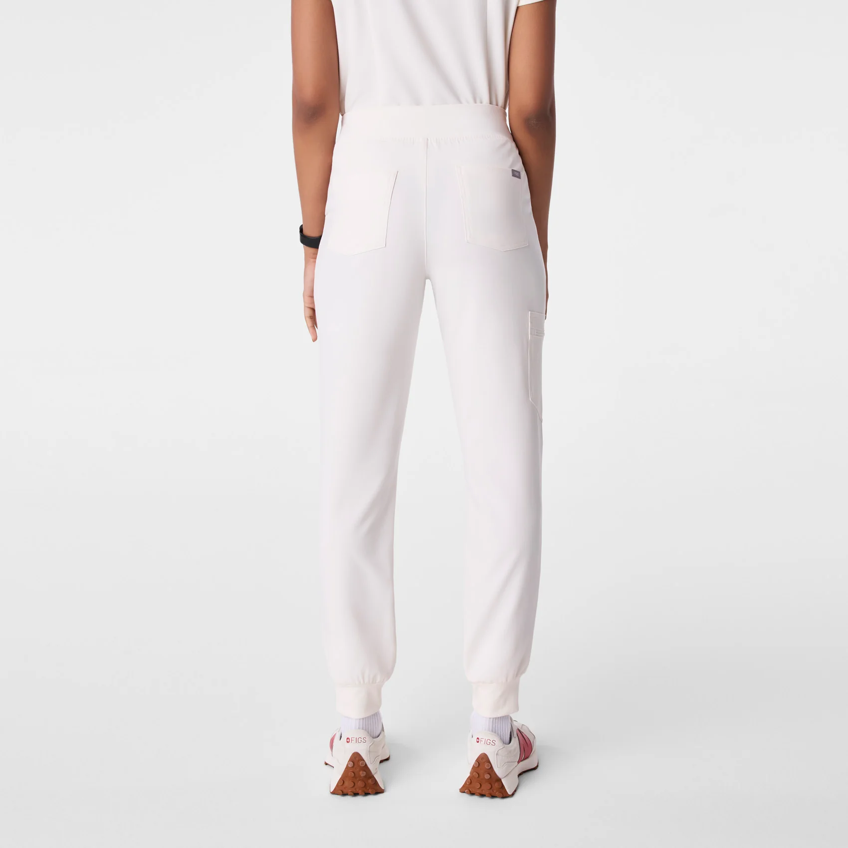 women's Off White High Waisted Zamora - Jogger Scrub Pant™ - Image 4