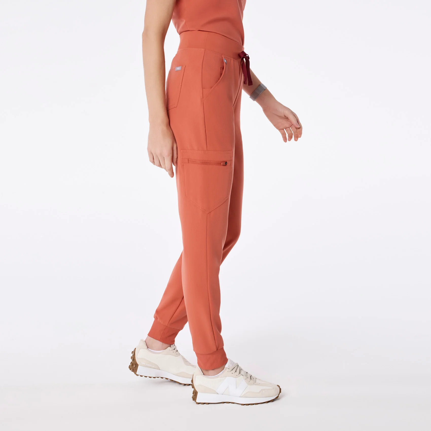 women's Spiced Cider High Waisted Zamora - Tall Jogger Scrub Pant™ - Image 3
