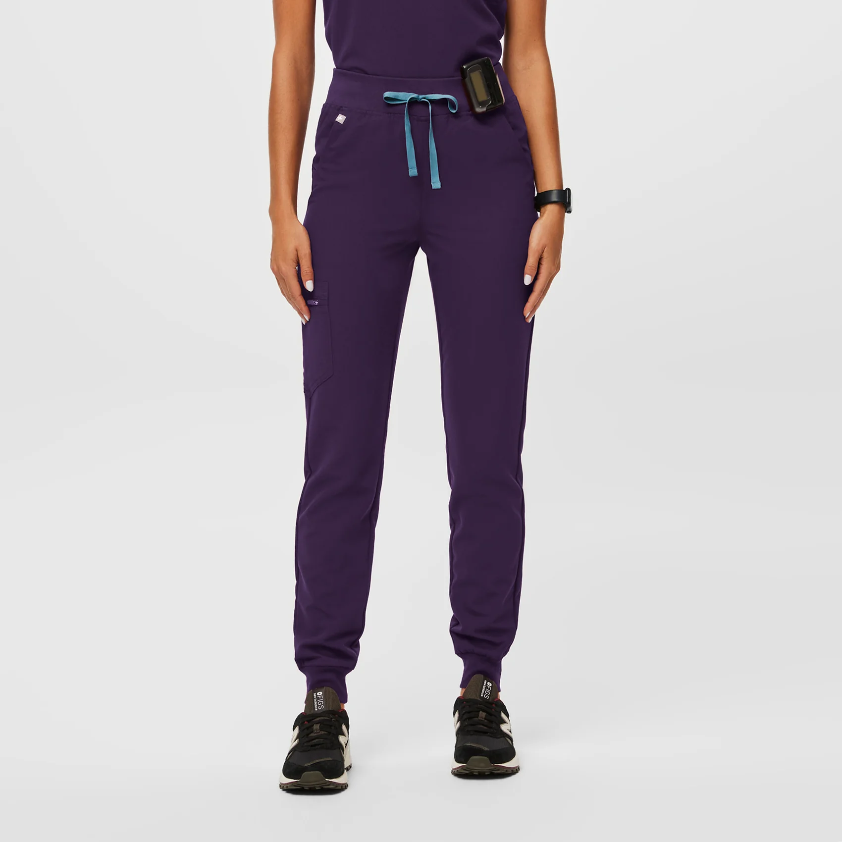 women's Purple Jam High Waisted Zamora - Petite Jogger Scrub Pant™