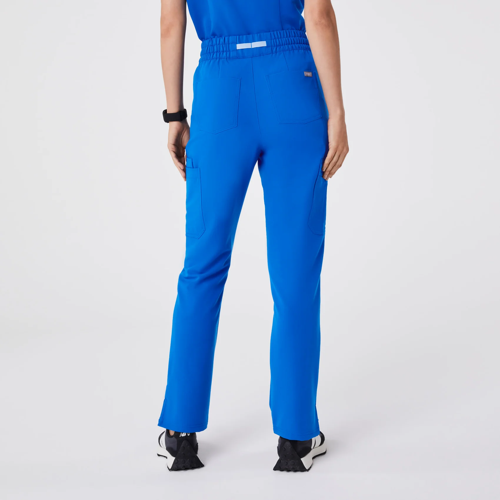 women's Royal Blue High Waisted Dowa - Tall Scrub Pant (3XL-6XL) - Image 4
