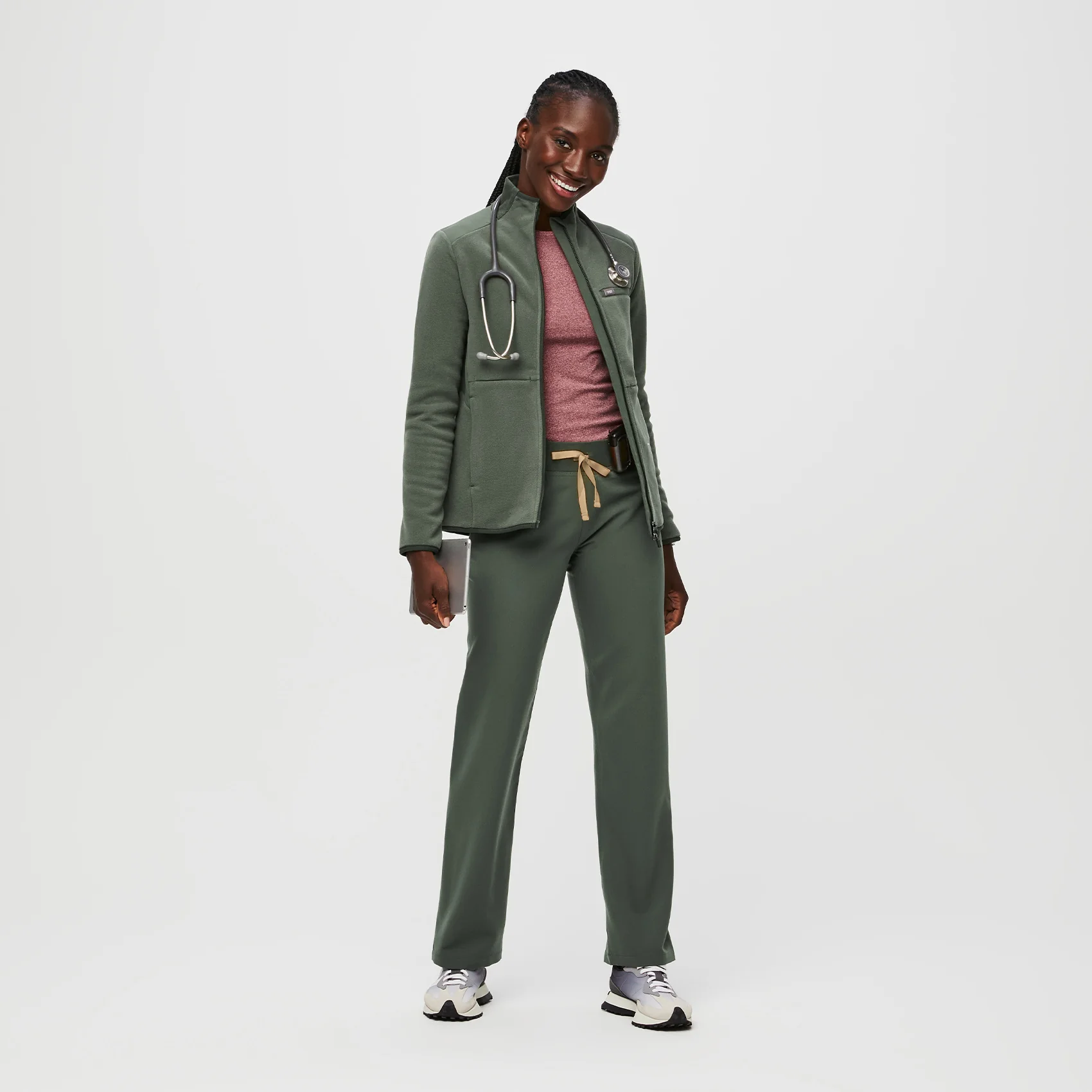 women's Moss High Waisted Livingston - Petite Basic Scrub Pant™ - Image 2