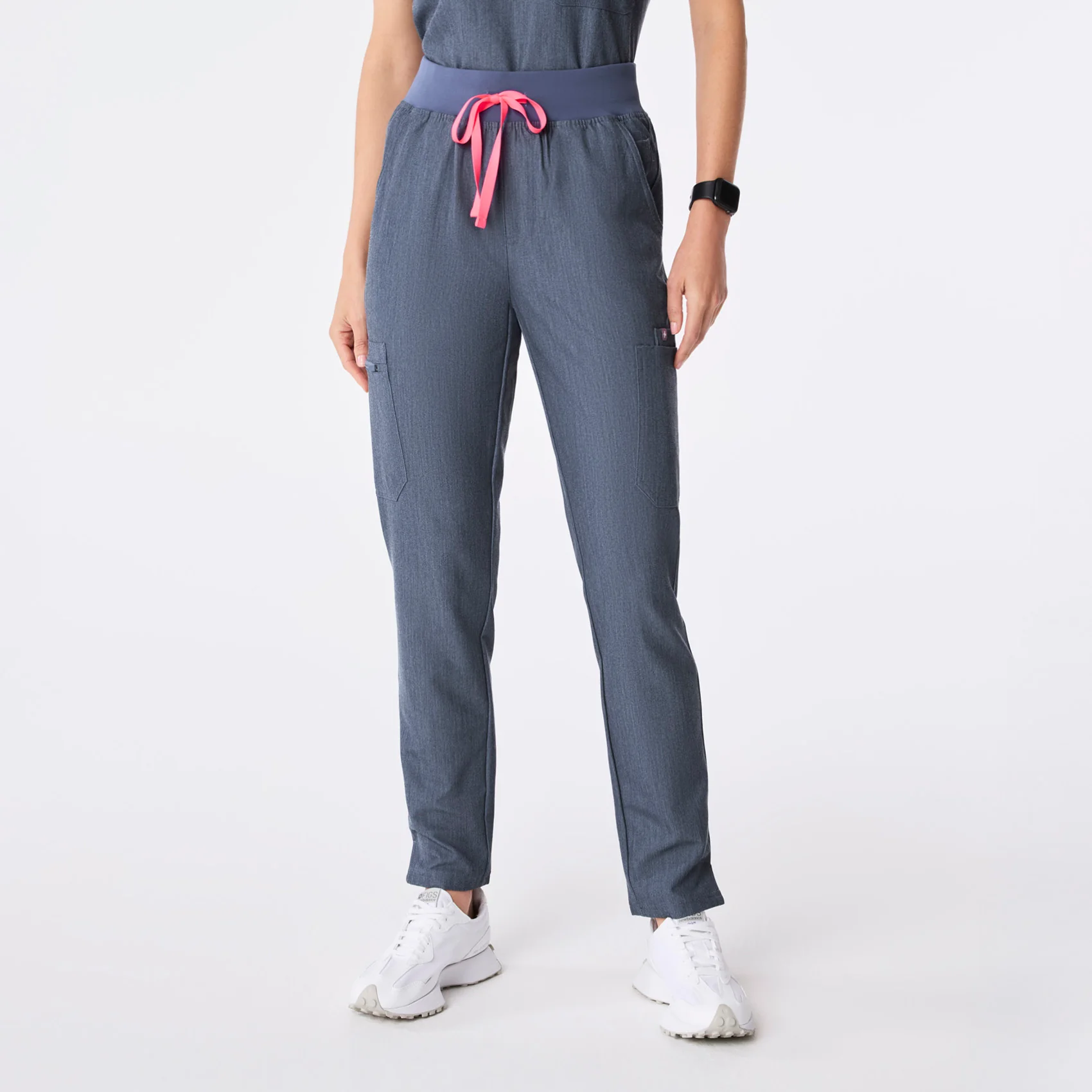 women's Heather Denim High Waisted Yola - Petite Skinny Scrub Pant™