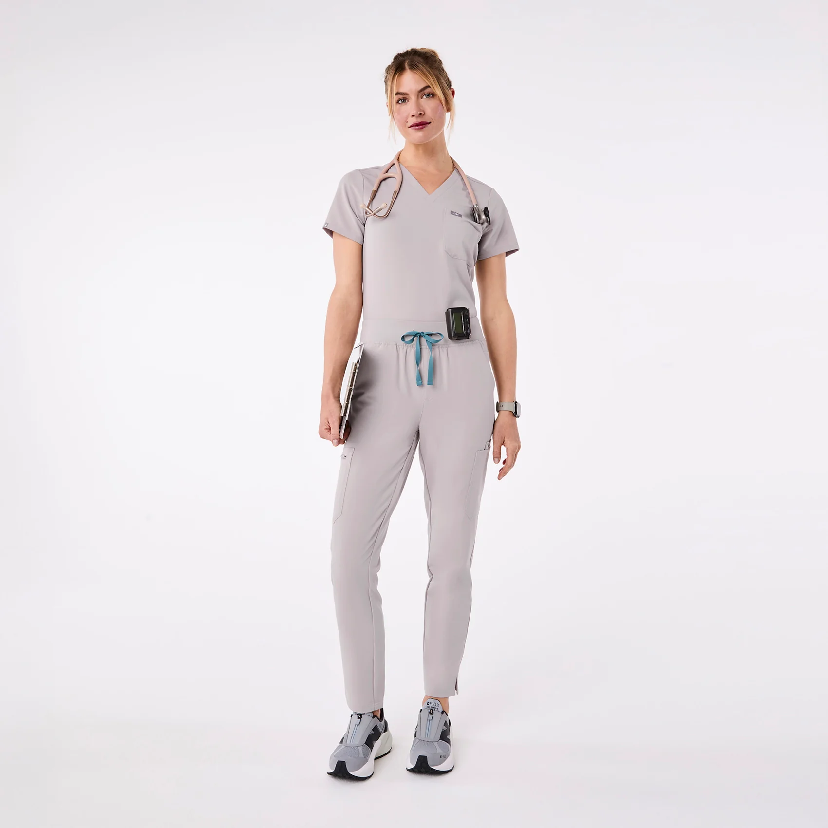 women's Slate High Waisted Yola - Petite Skinny Scrub Pant™ - Image 2