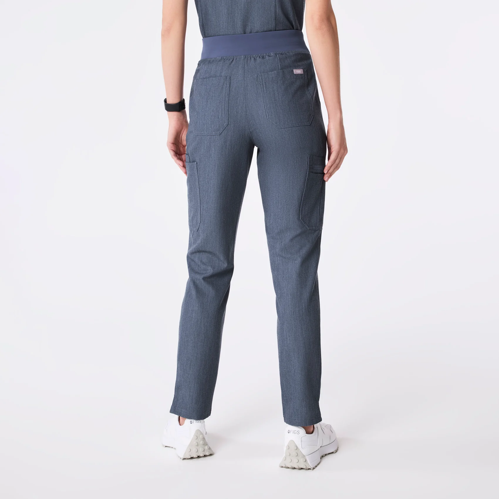 women's Heather Denim High Waisted Yola - Tall Skinny Scrub Pant™ - Image 4