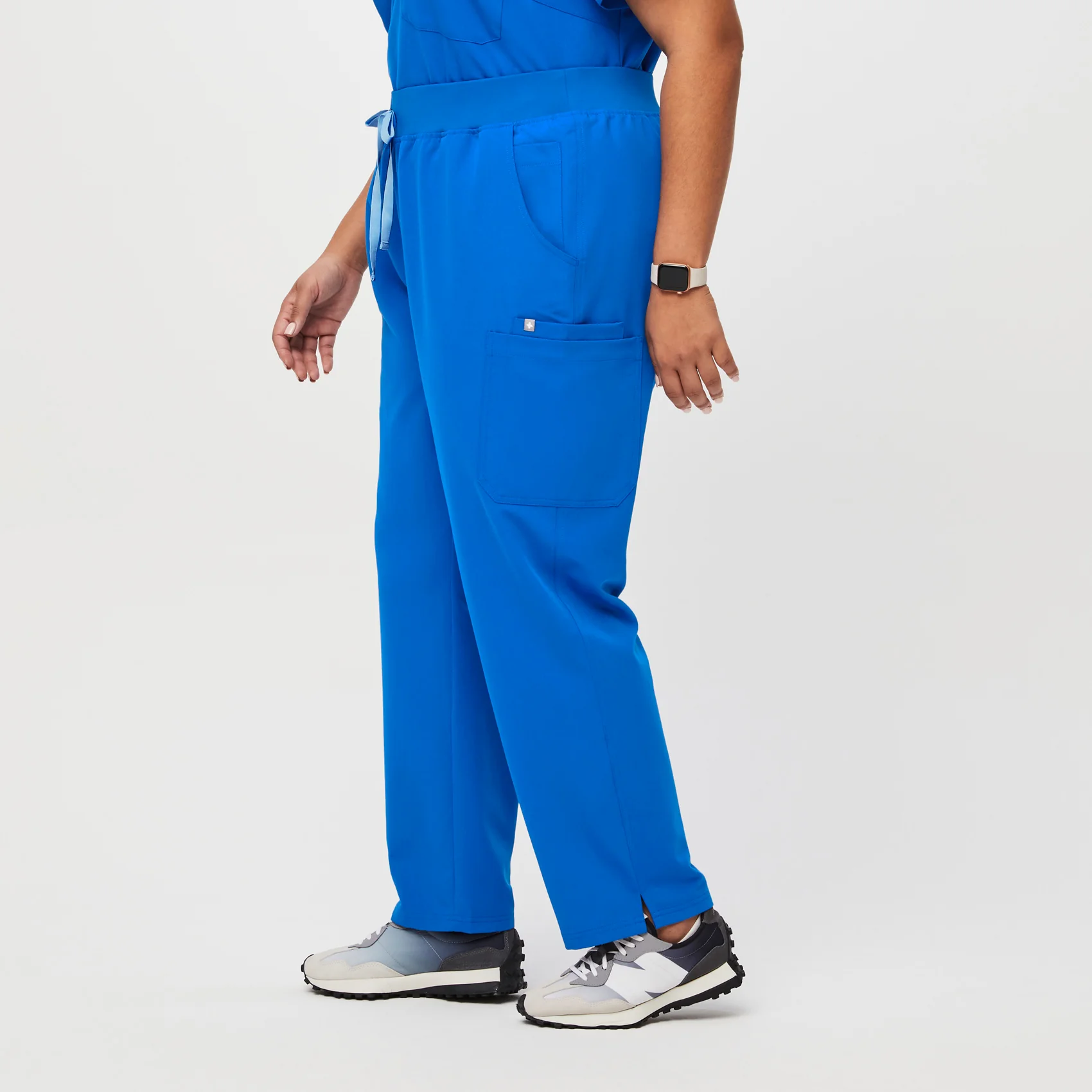 women's Royal Blue High Waisted Yola™ - Tall Skinny Scrub Pants (3XL - 6XL) - Image 3