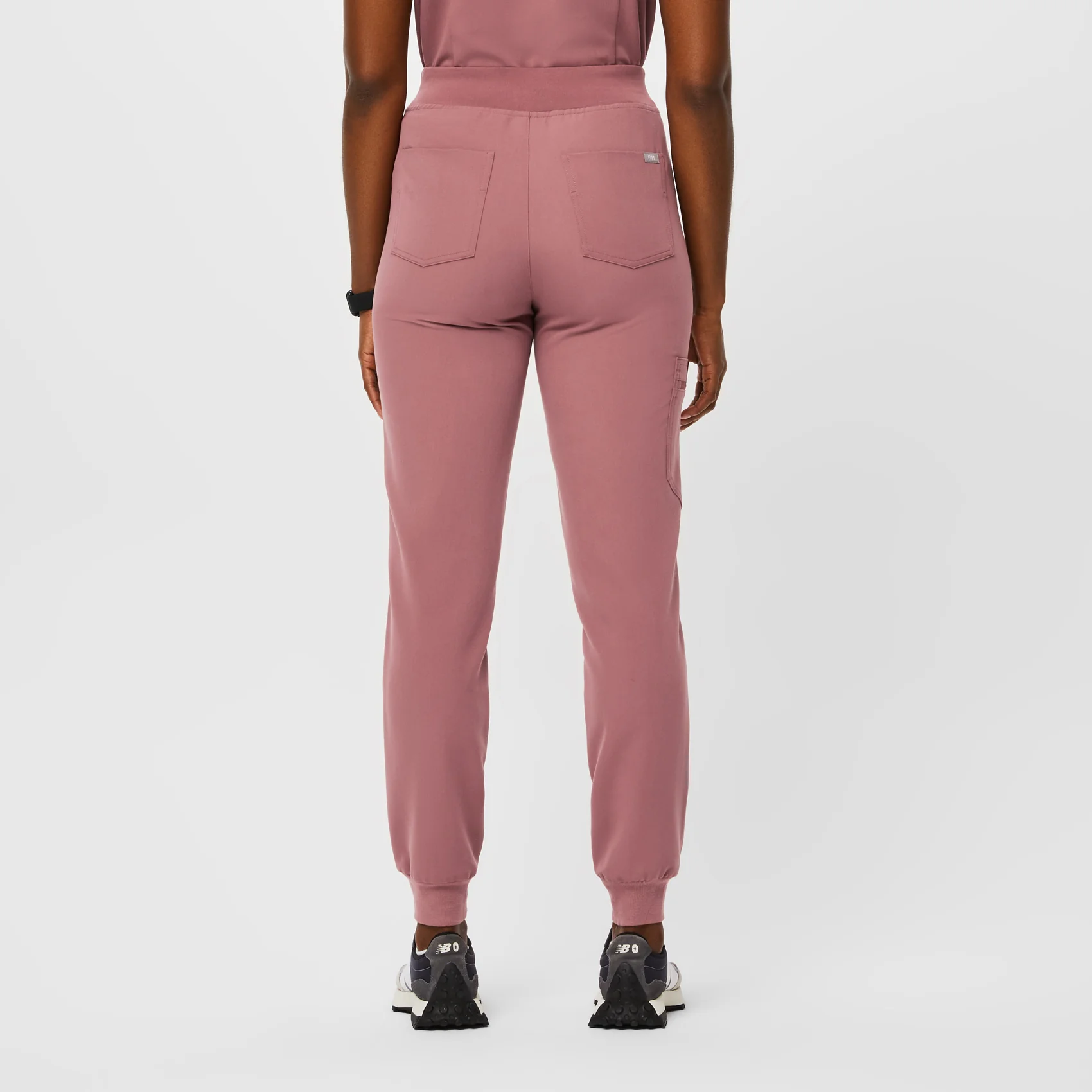 women's Mauve High Waisted Zamora™ - Jogger Scrub Pants (3XL - 6XL) - Image 4