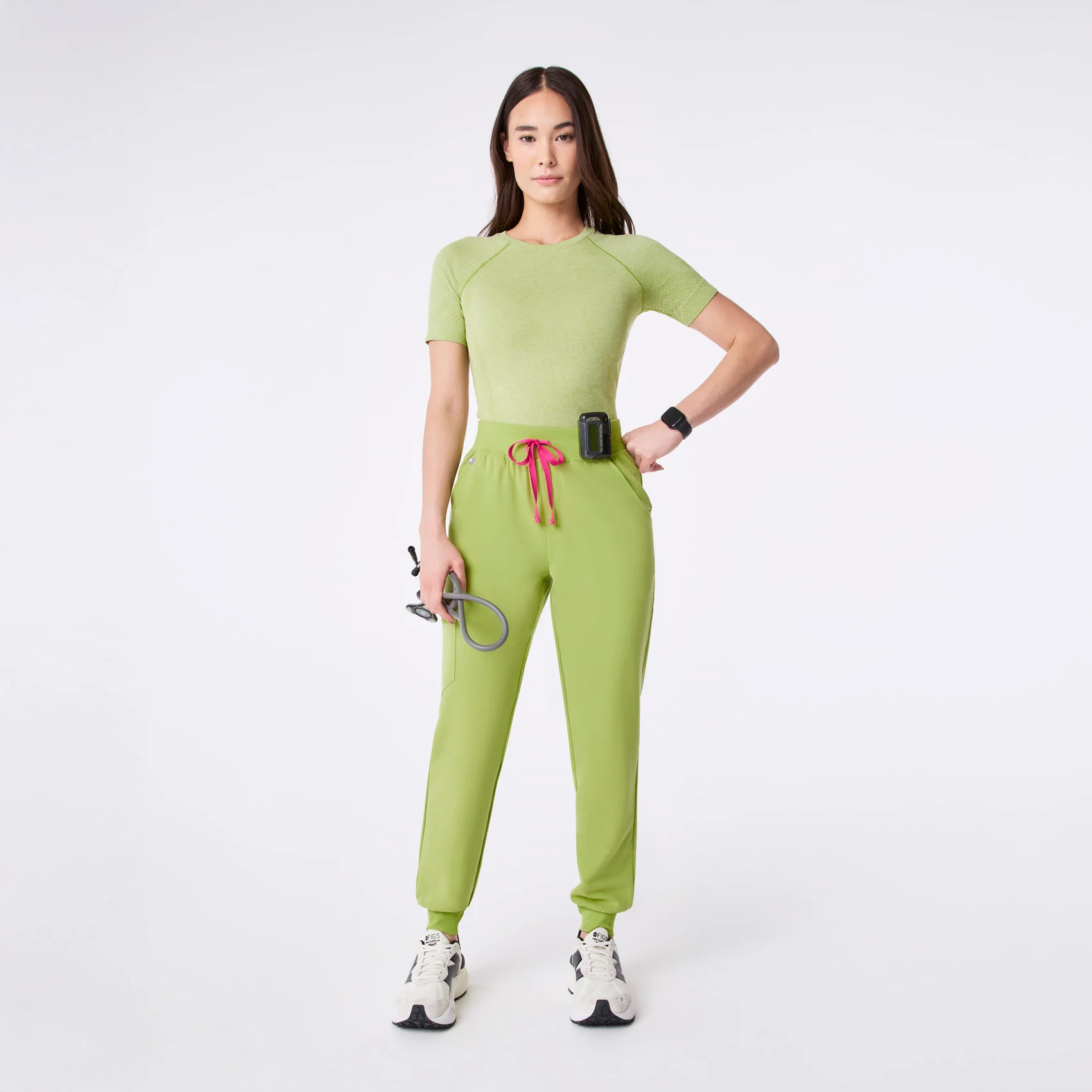 women's Matcha High Waisted Zamora - Tall Jogger Scrub Pant™ - Image 2