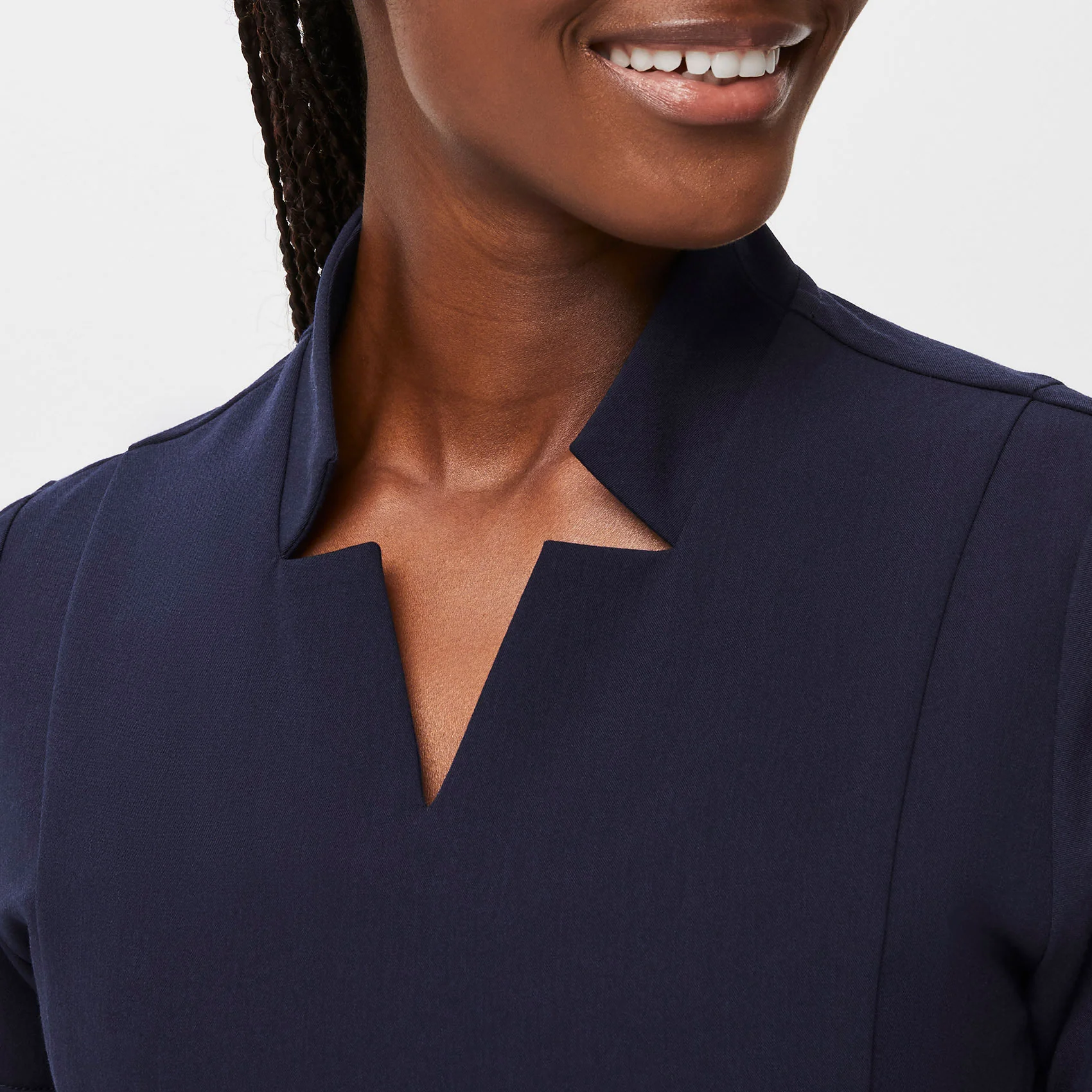 women's Navy Inala - Slim Scrub Top - Image 5