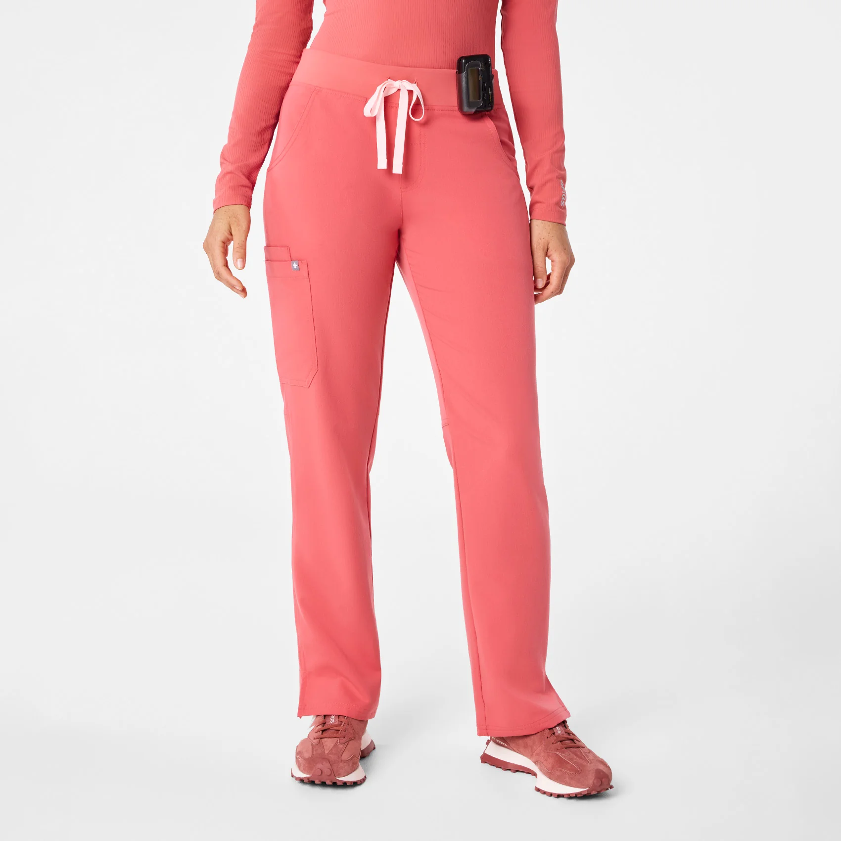 women's Pulmonary Pink Kade - Petite Cargo Scrub Pant™