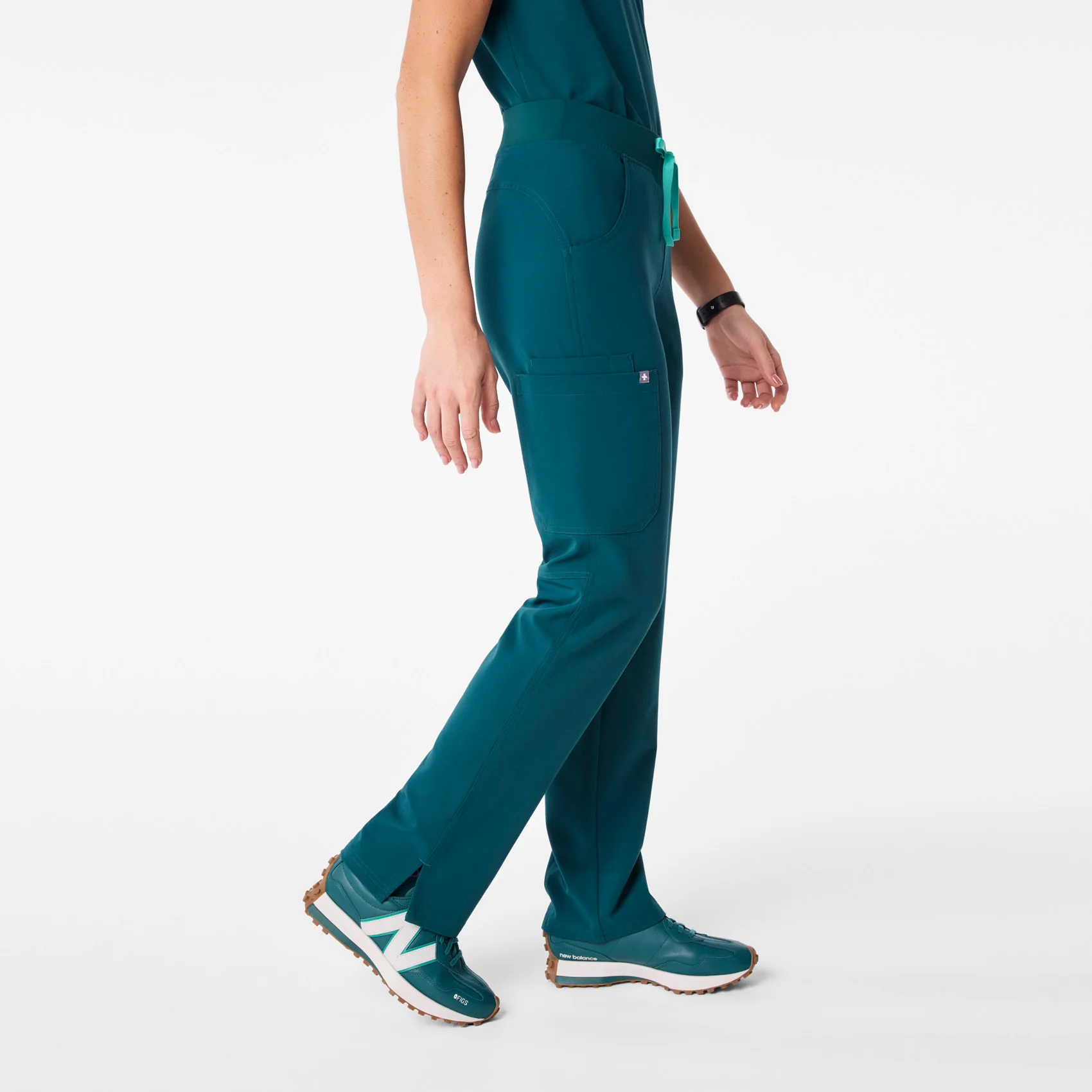 women's Caribbean Blue Kade - Tall Cargo Scrub Pant™ - Image 3