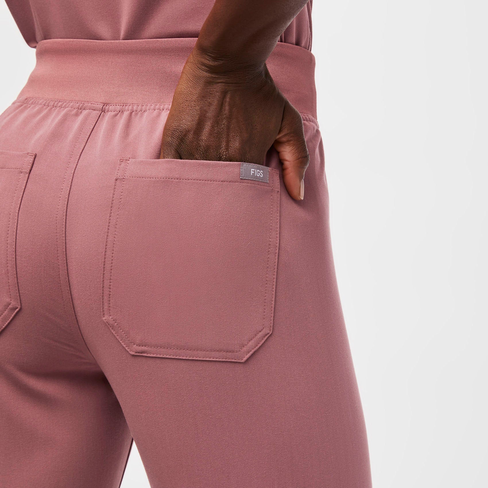 women's Mauve Livingston™ High Waisted - Petite Basic Scrub Pants - Image 6