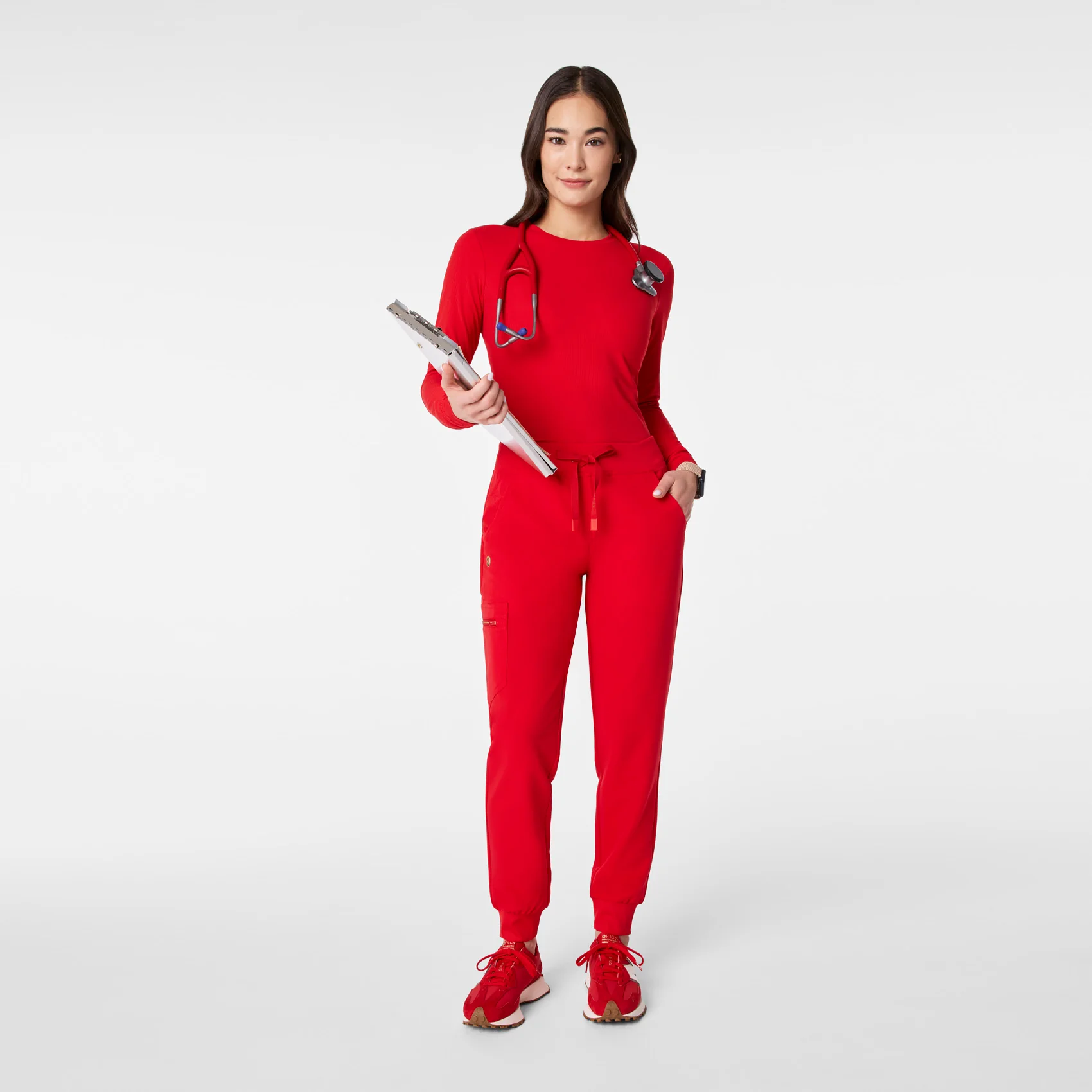 women's Lunar New Year Pop Red Zamora - Jogger Scrub Pant™ - Image 3