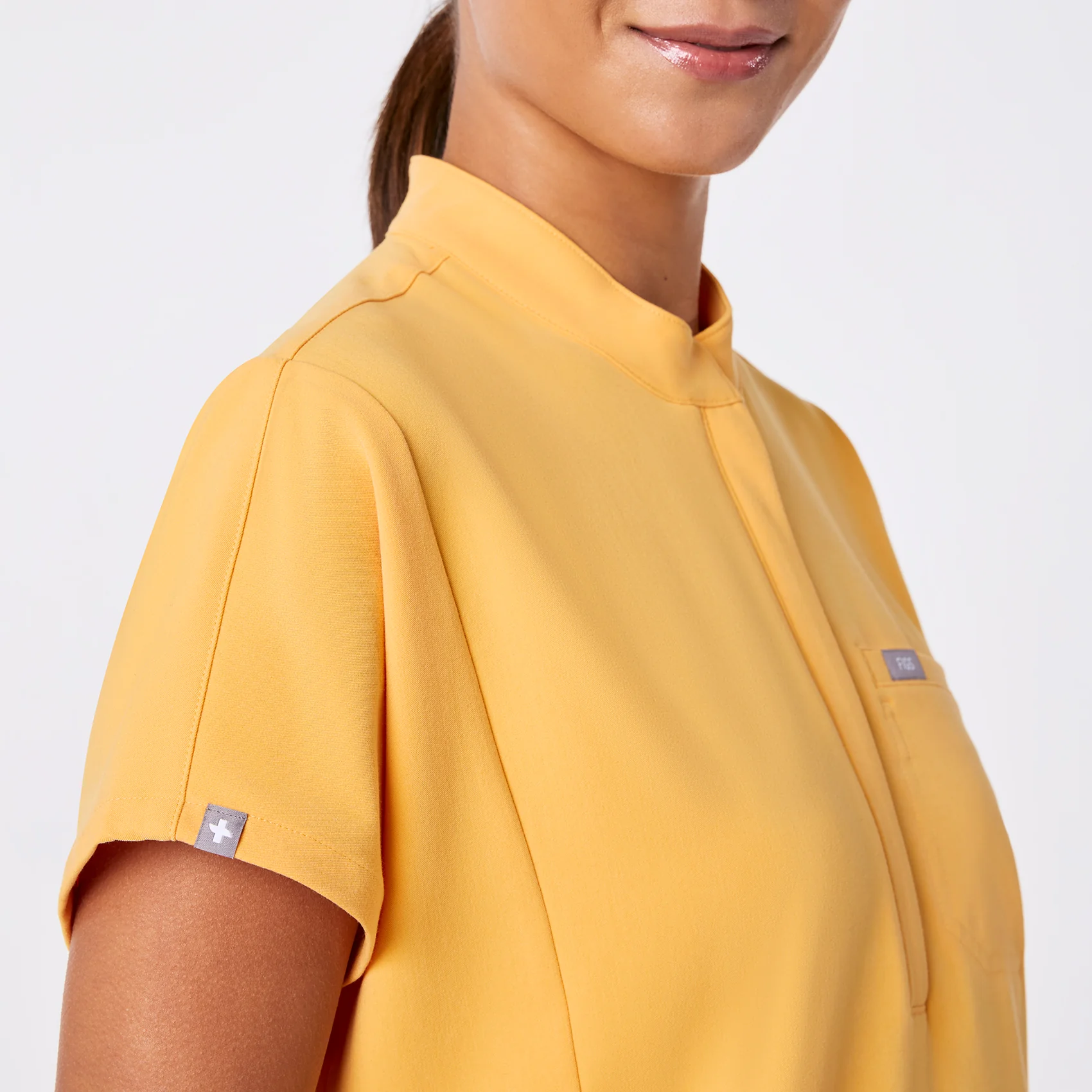 women's Dandelion Montex - Mock Neck Scrub Top - Image 8
