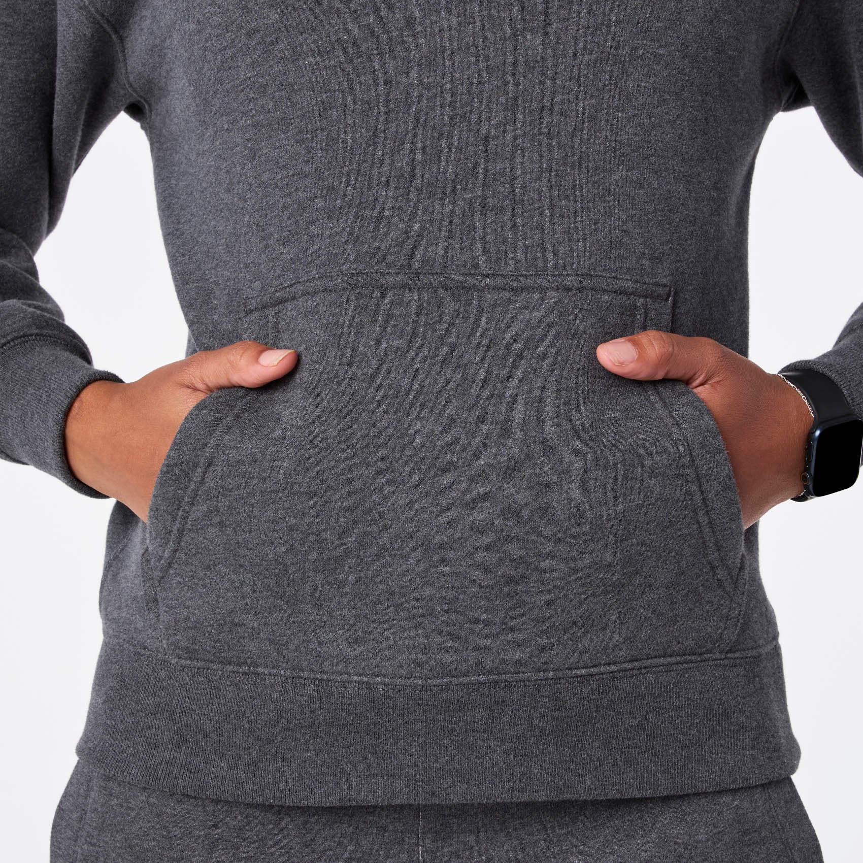 women's Charcoal Heather Grey Off-Shift ¼ Zip - Sweatshirt™ - Image 7