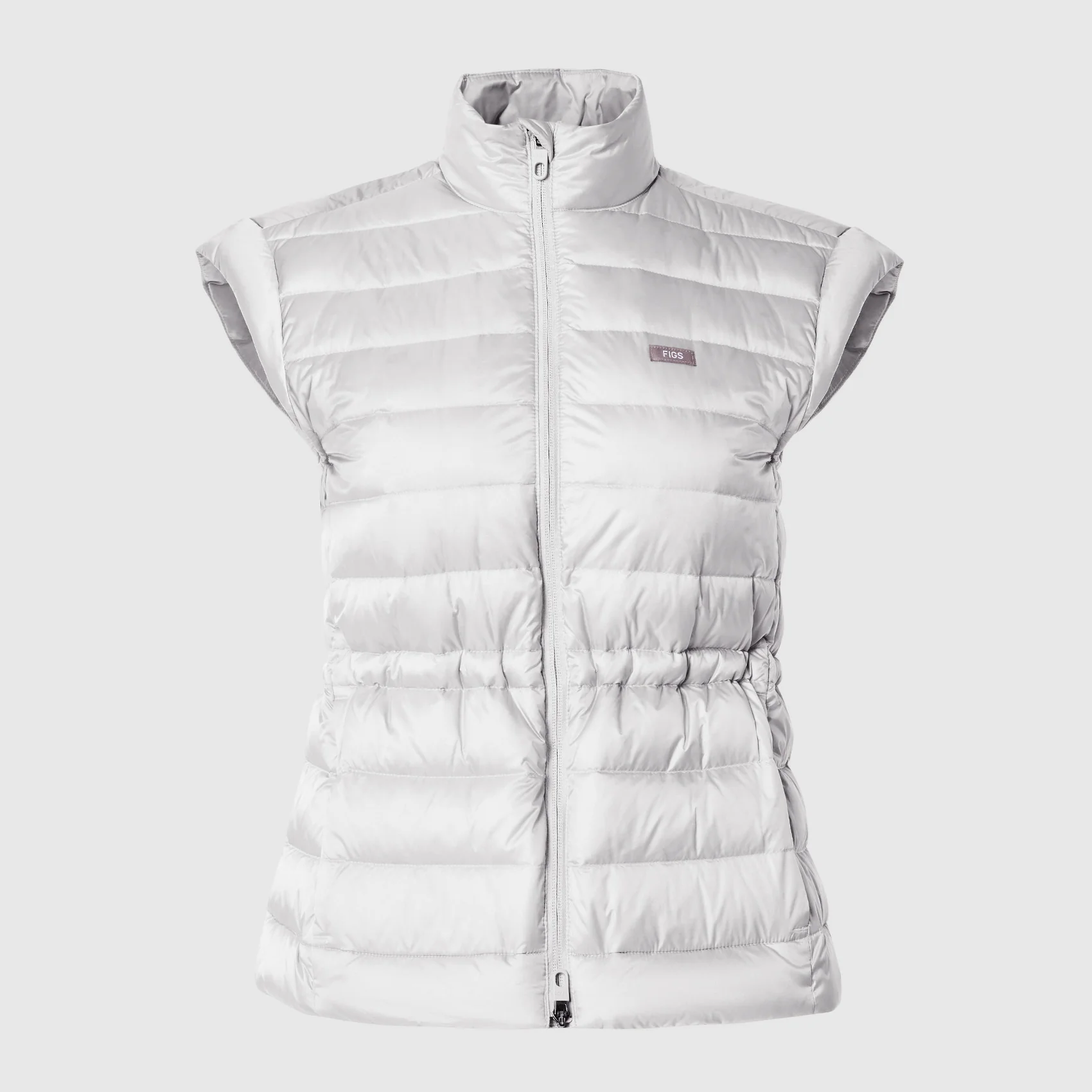 women's Silver Frost On-Shift Metallic Puffer Vest - Image 8