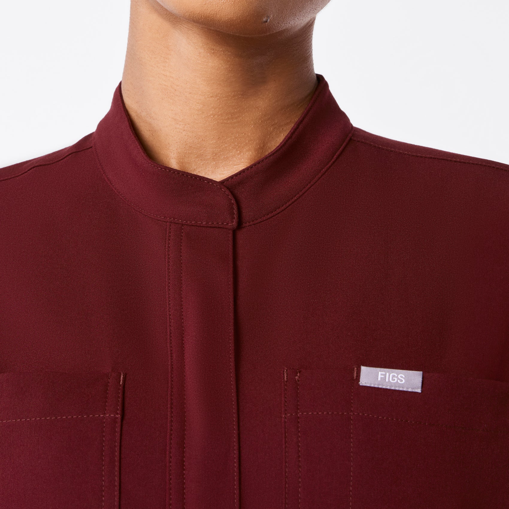 women's Burgundy Rafaela Cargo Jogger - ScrubJumpsuit™ - Image 4