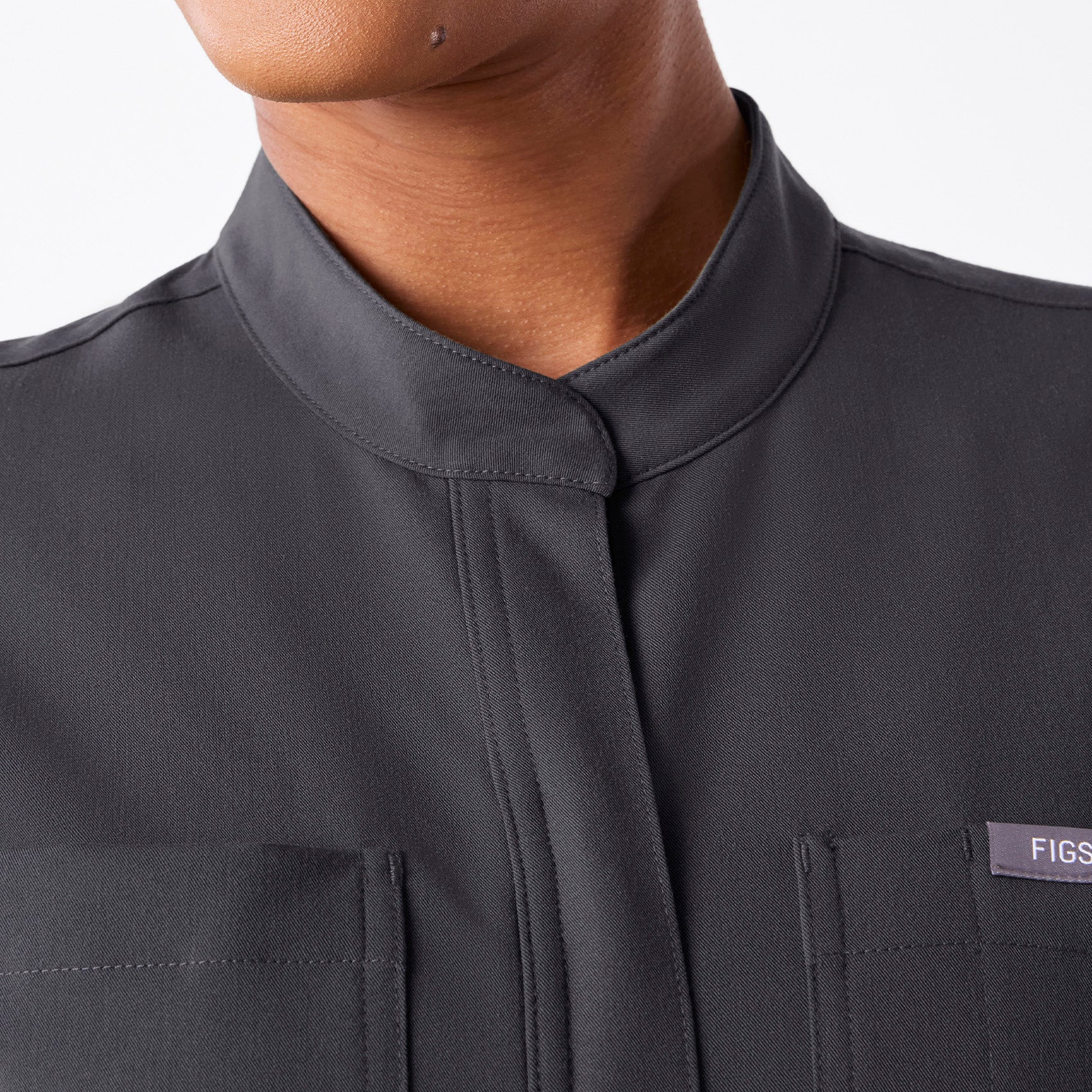 women's Charcoal Rafaela Cargo Jogger - Petite ScrubJumpsuit™ - Image 4