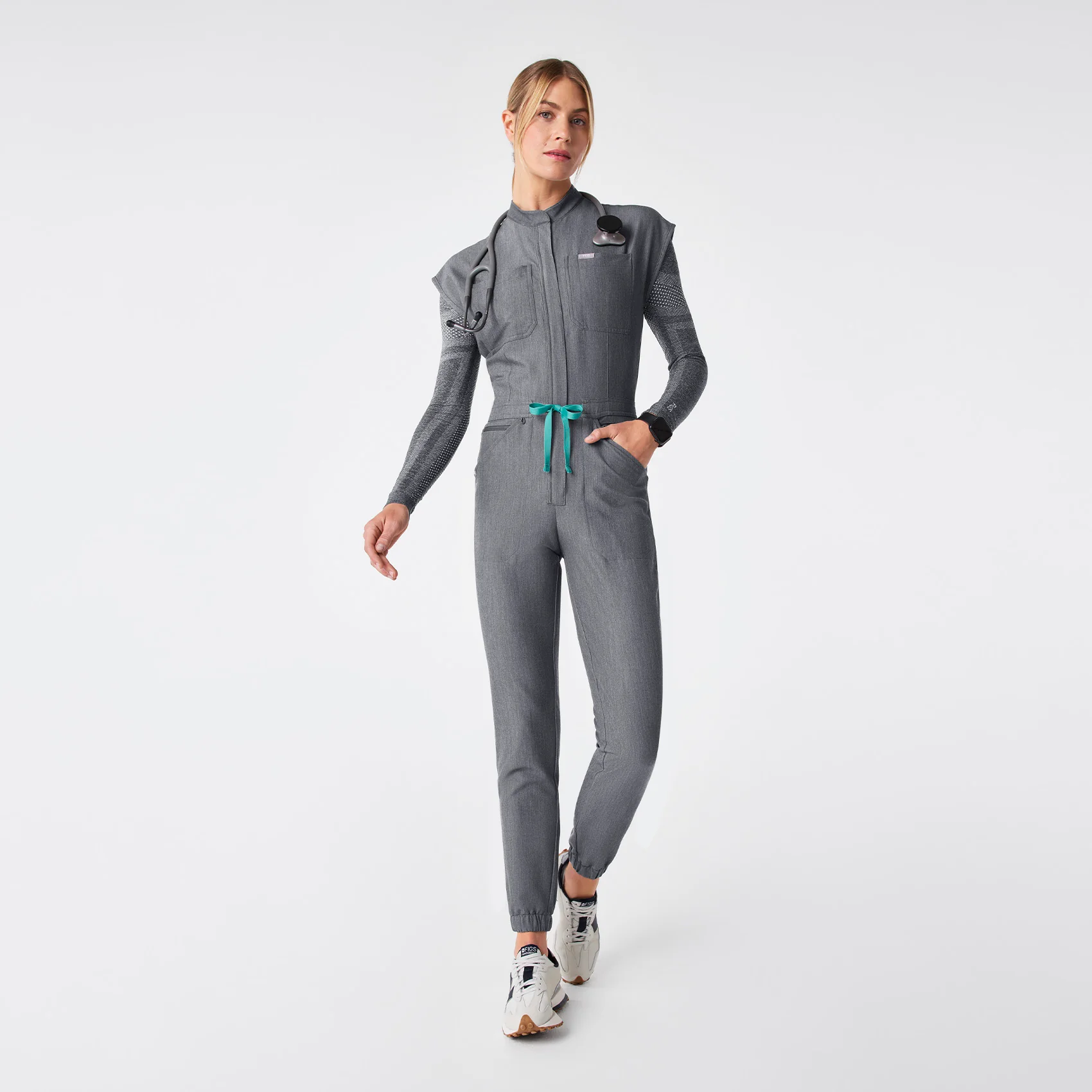women's Graphite Rafaela Cargo Jogger - Tall ScrubJumpsuit™
