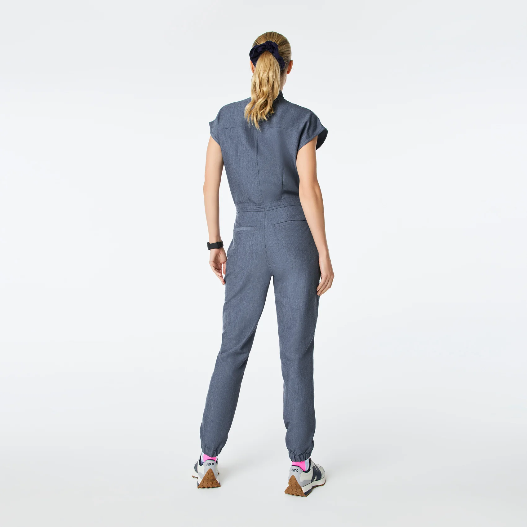 women's Heather Denim Rafaela Cargo Jogger - Tall ScrubJumpsuit™ - Image 2
