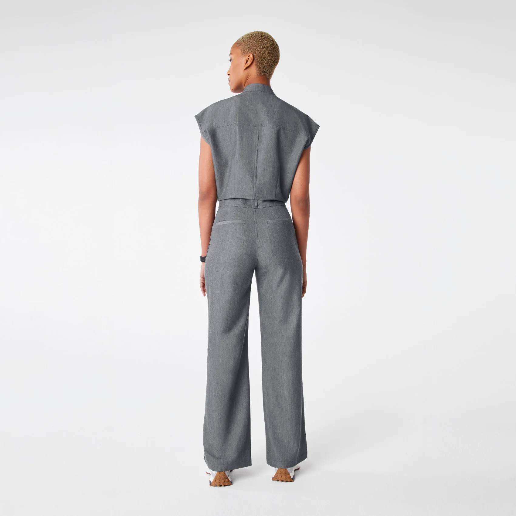 women's Graphite Rafaela Wide Leg - ScrubJumpsuit™ - Image 2