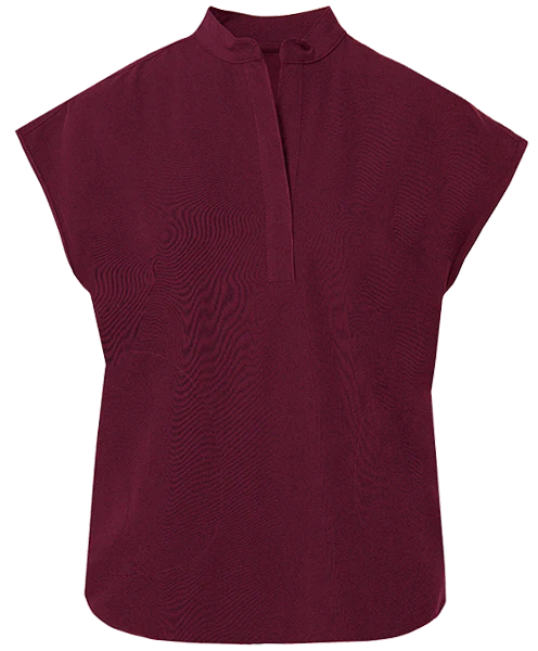 Women's Burgundy Rafaela™ - Oversized Scrub Top - Image 7