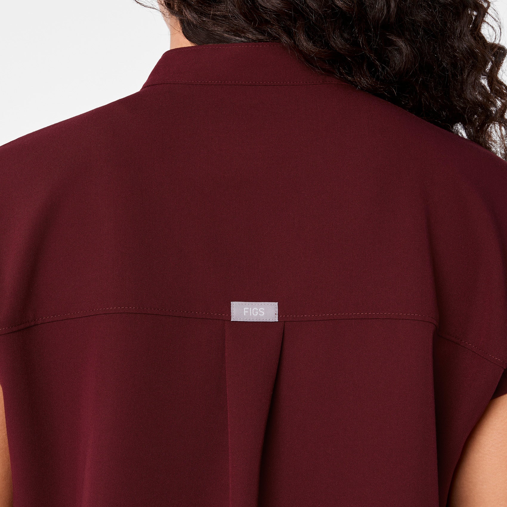 women's Burgundy Rafaela - Tunic Scrub Top™ - Image 6