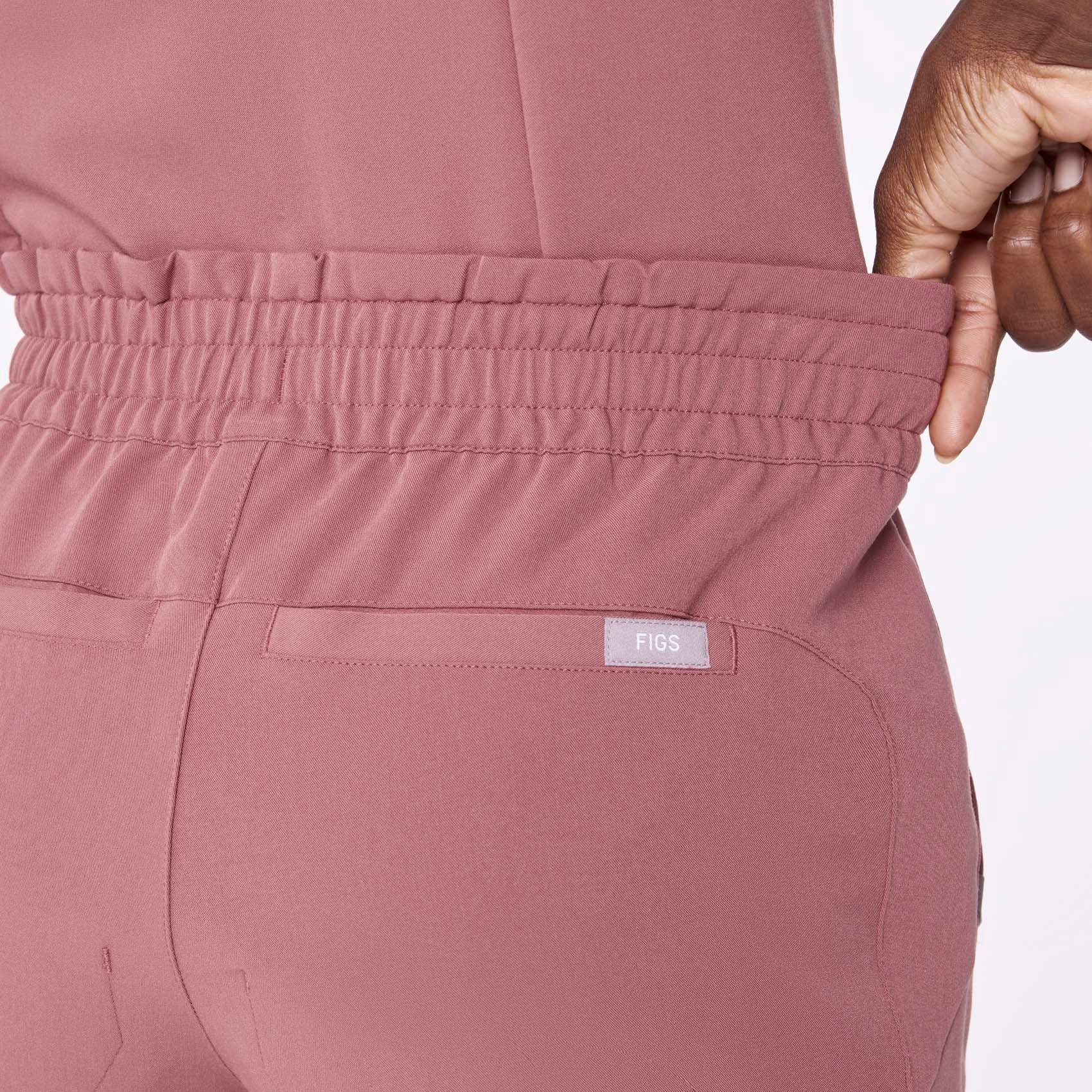 women's Mauve Regina High Waisted Slim Jogger - Scrub Pant - Image 6