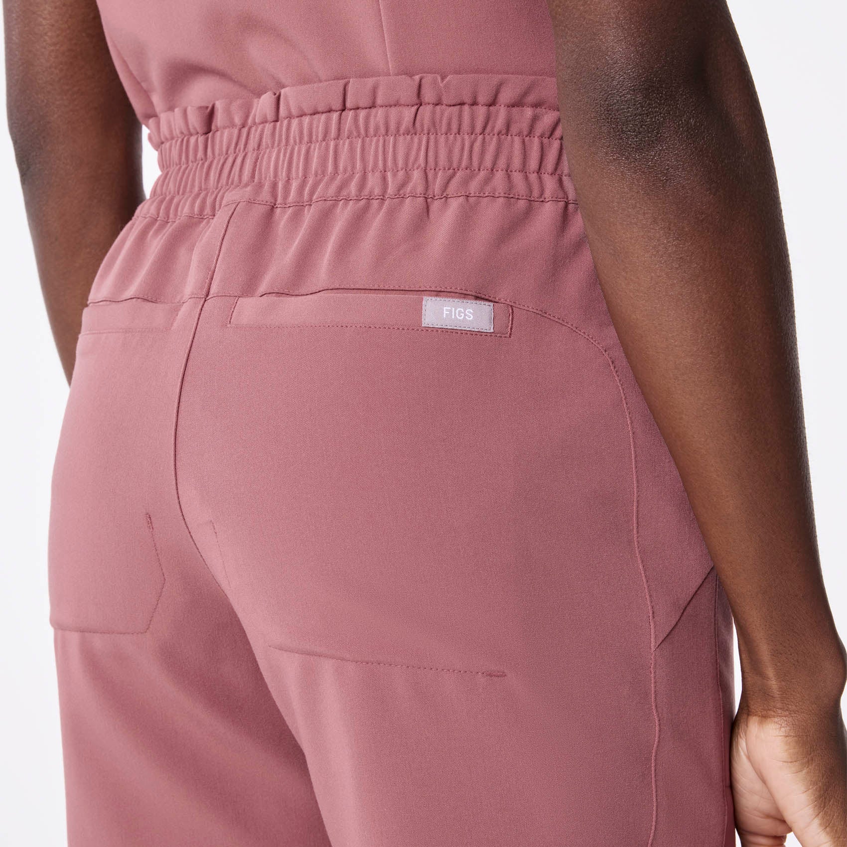 women's Mauve Regina High Waisted Slim Jogger - Tall Scrub Pant - Image 5