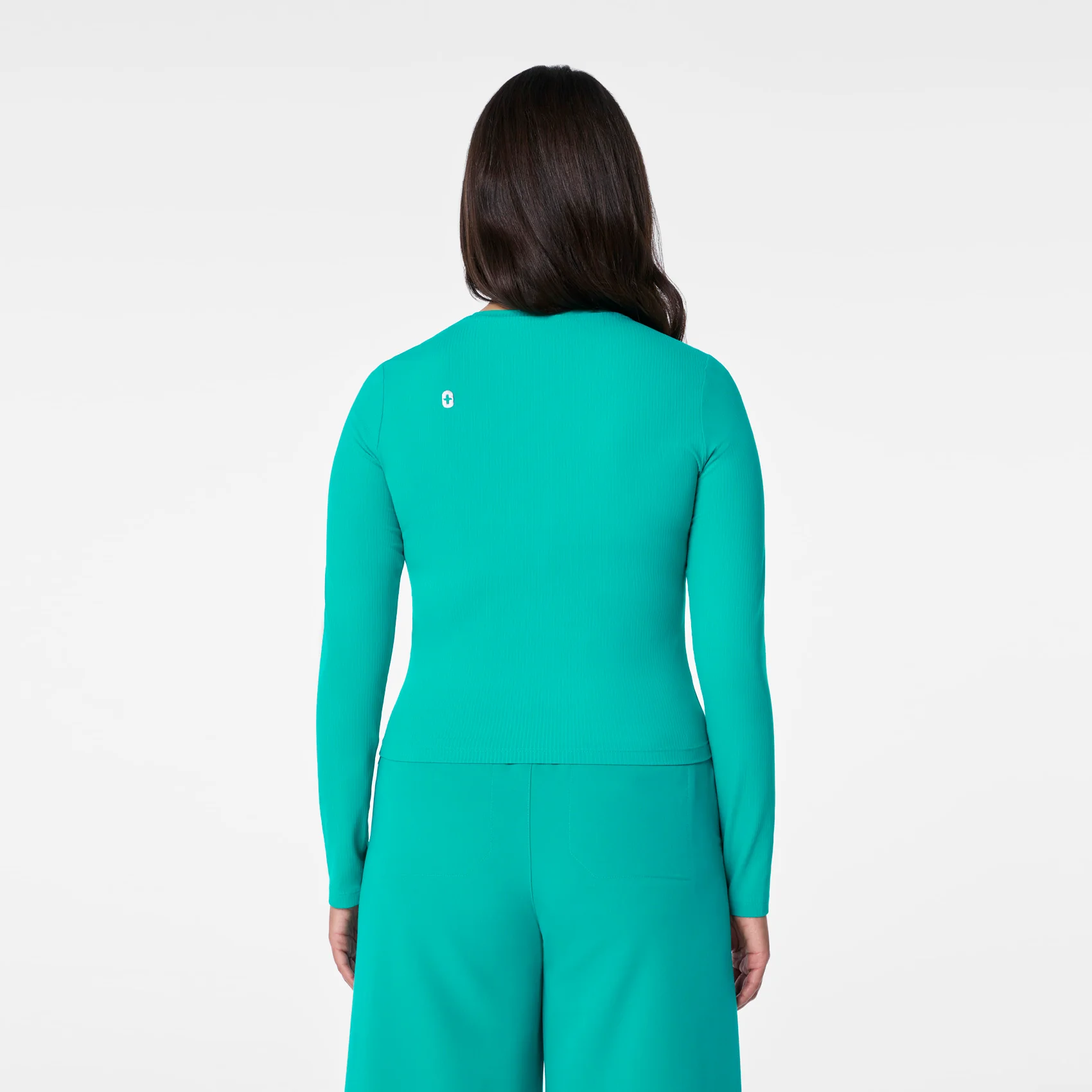 women's Lagoon Ribbed Cropped - Longsleeve Underscrub - Image 5