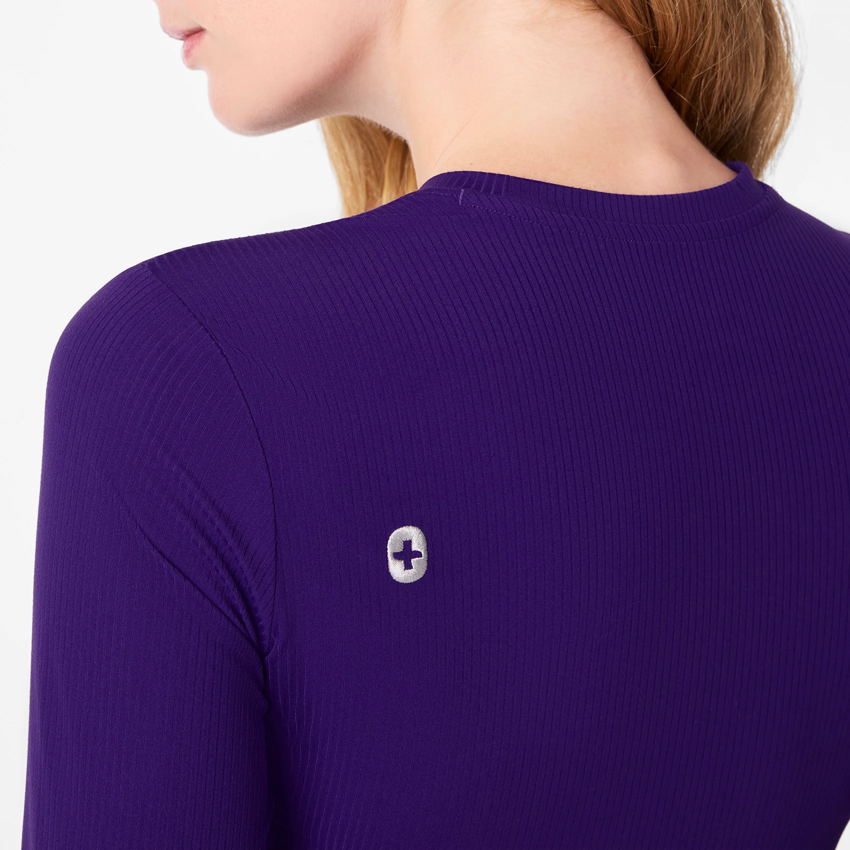 women's Purple Pulse Ribbed - Longsleeve Underscrub - Image 5