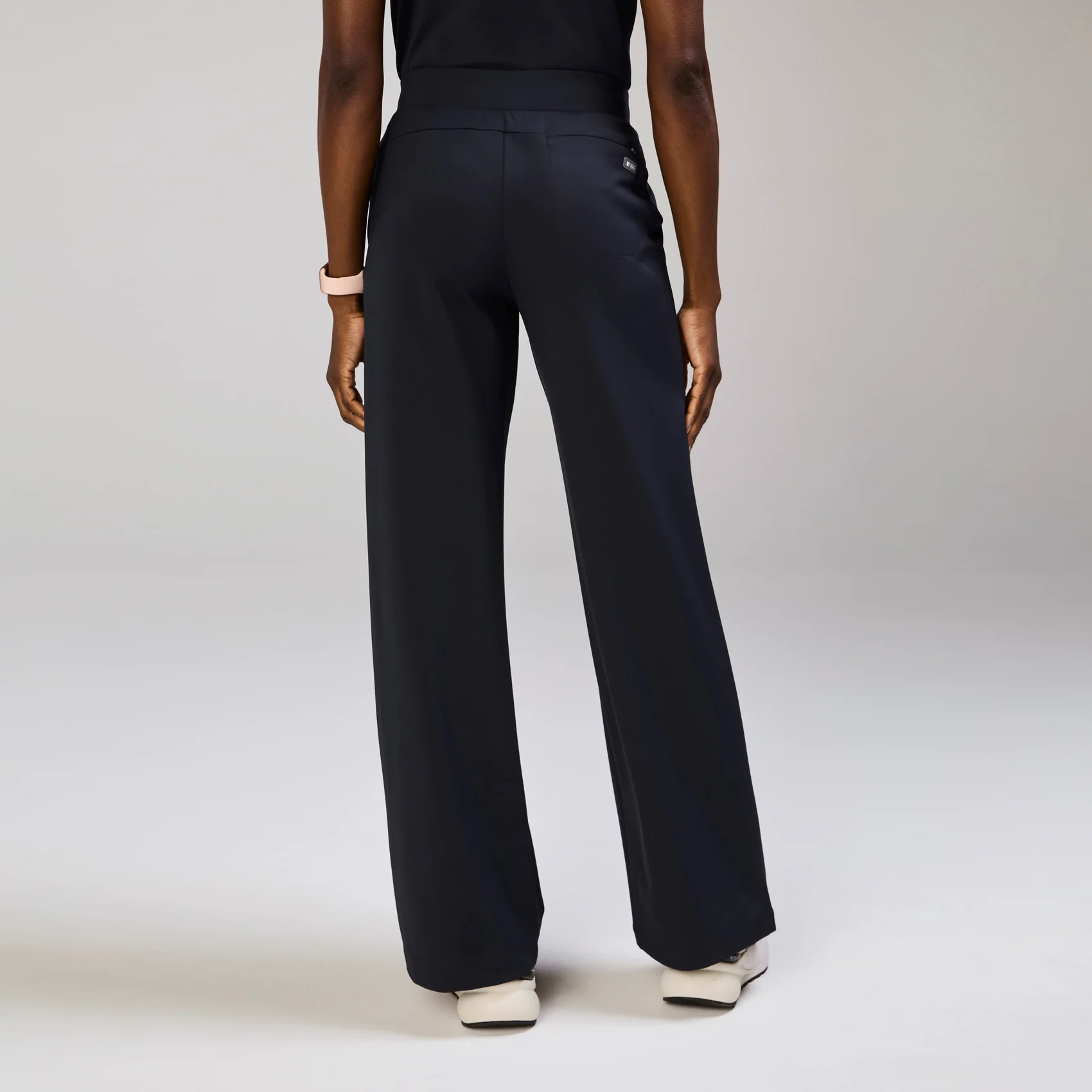 women's Navy High Waisted Salina FORMx Wide Leg - Tall Scrub Pant™ - Image 4