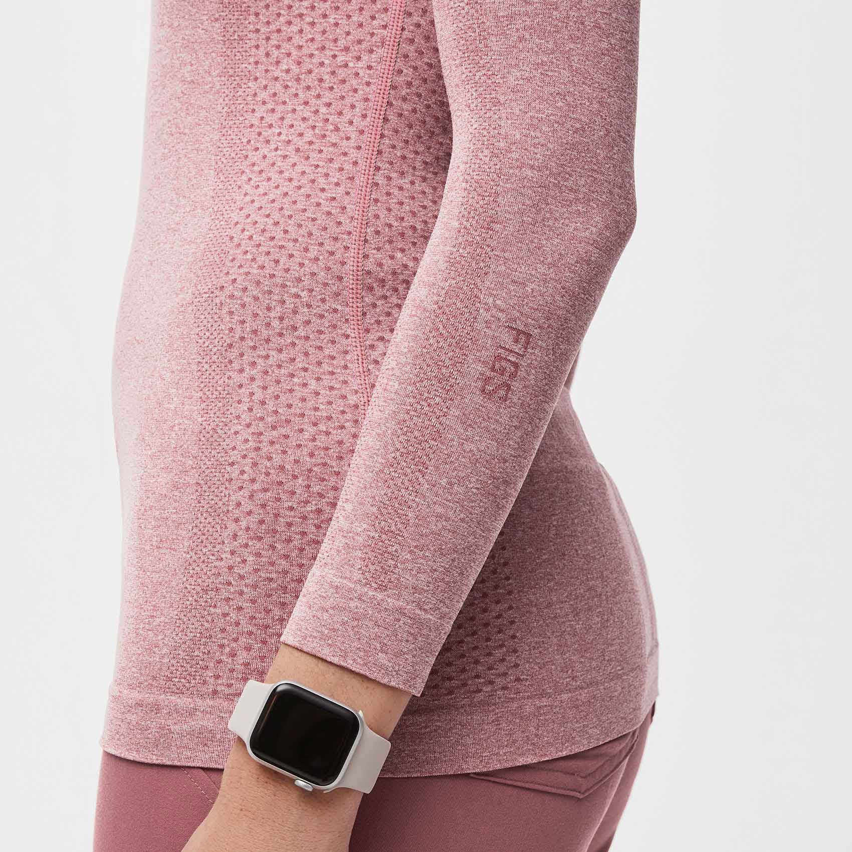 women's Mauve Salta Seamless - Longsleeve Underscrub - Image 5